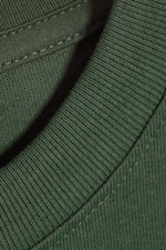 Dunkelgrün - Locker geschnittenes T-Shirt - 4