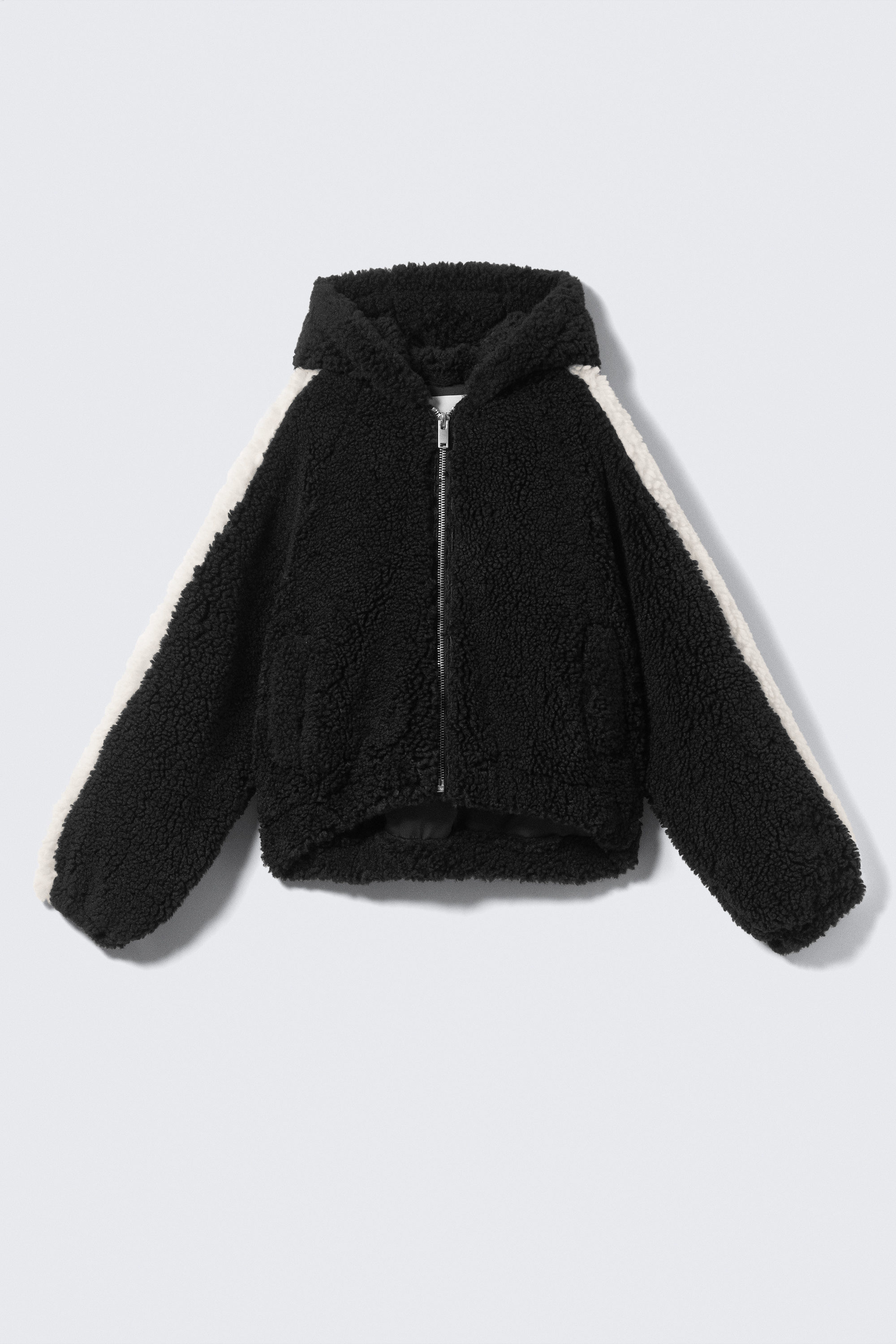 Black - Knitted Hoodie - 3
