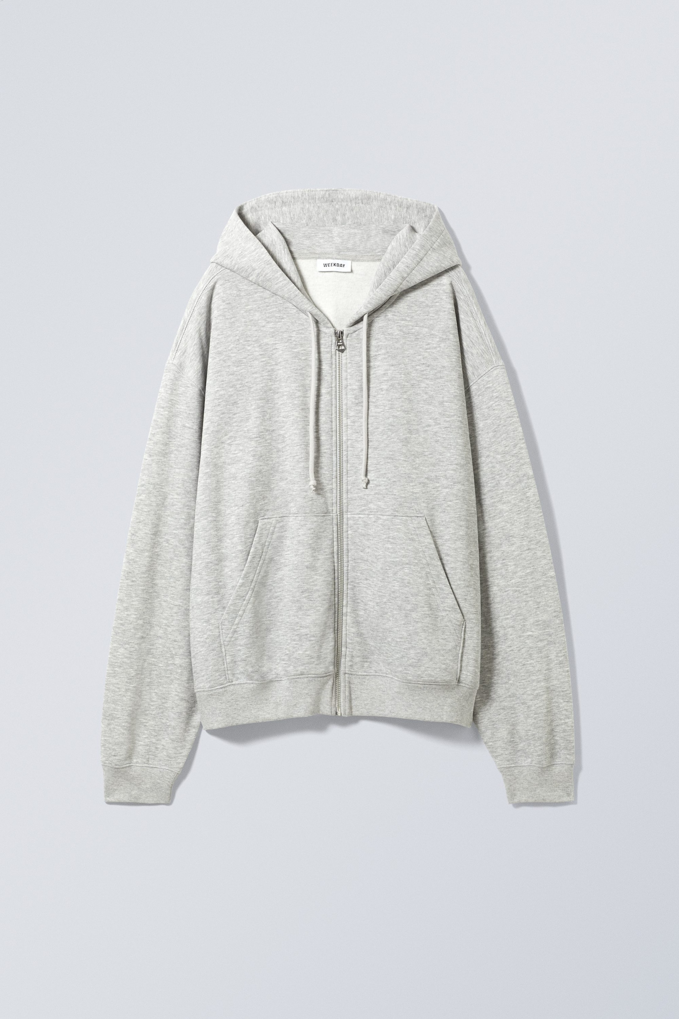 Gris chiné - Pull à capuche Essence Standard - 0