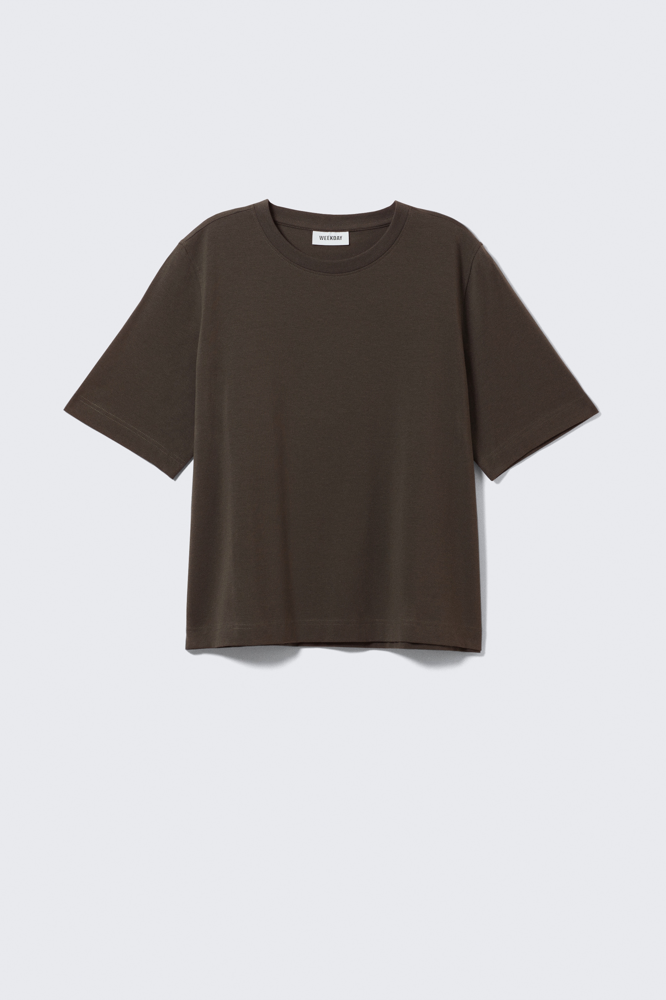 Grotere afbeelding bekijken: Perfect Boxy T-shirt - Dark Brown - DAMES | H&M BE 4