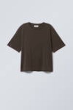 Dark Brown - Perfect Boxy T-shirt - 3