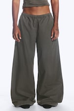 Dark Grey - Ripstop-Hose zum Reinschlüpfen mit niedrigem Bund - 0