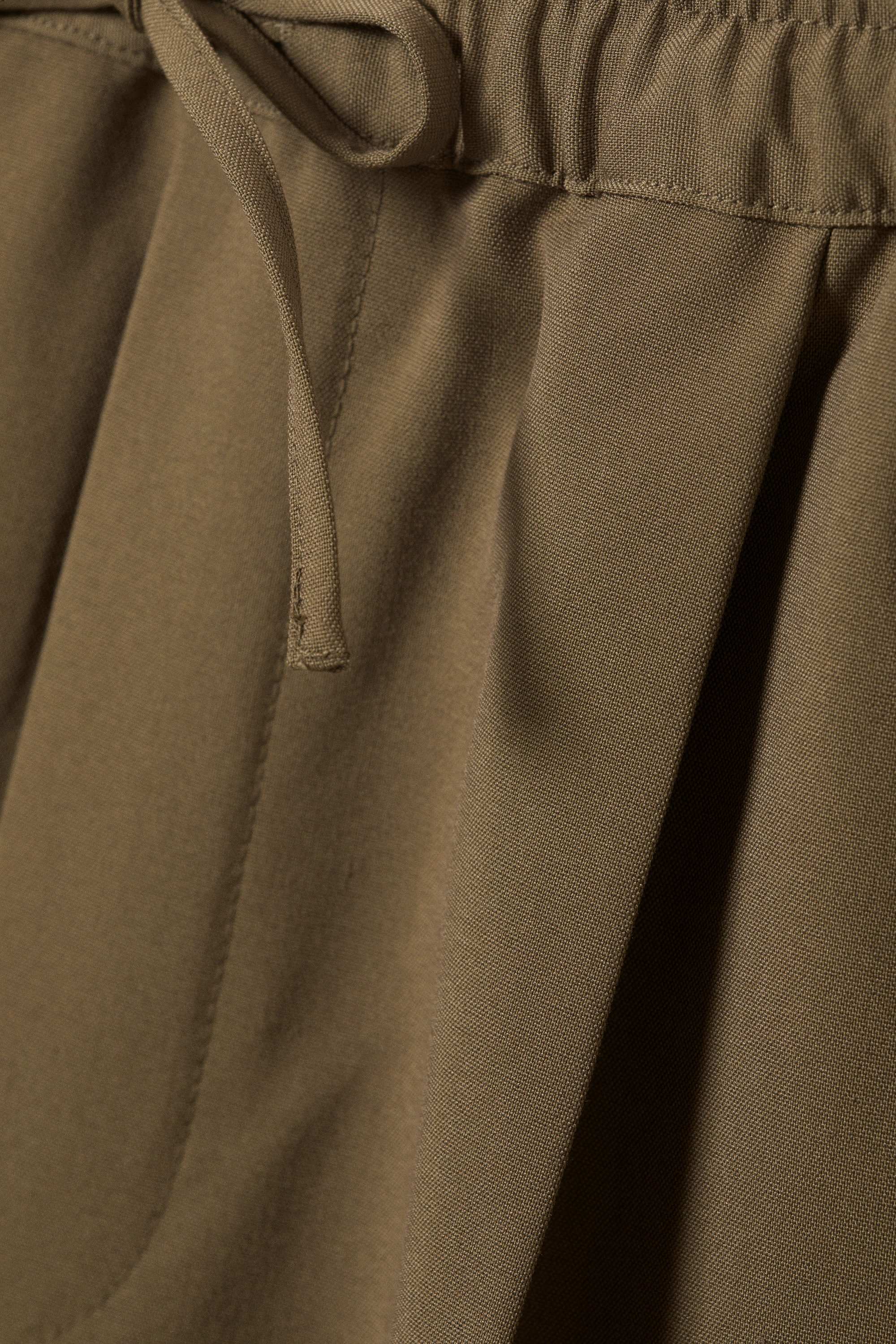 Beige - Oversized Suit Trousers - 4