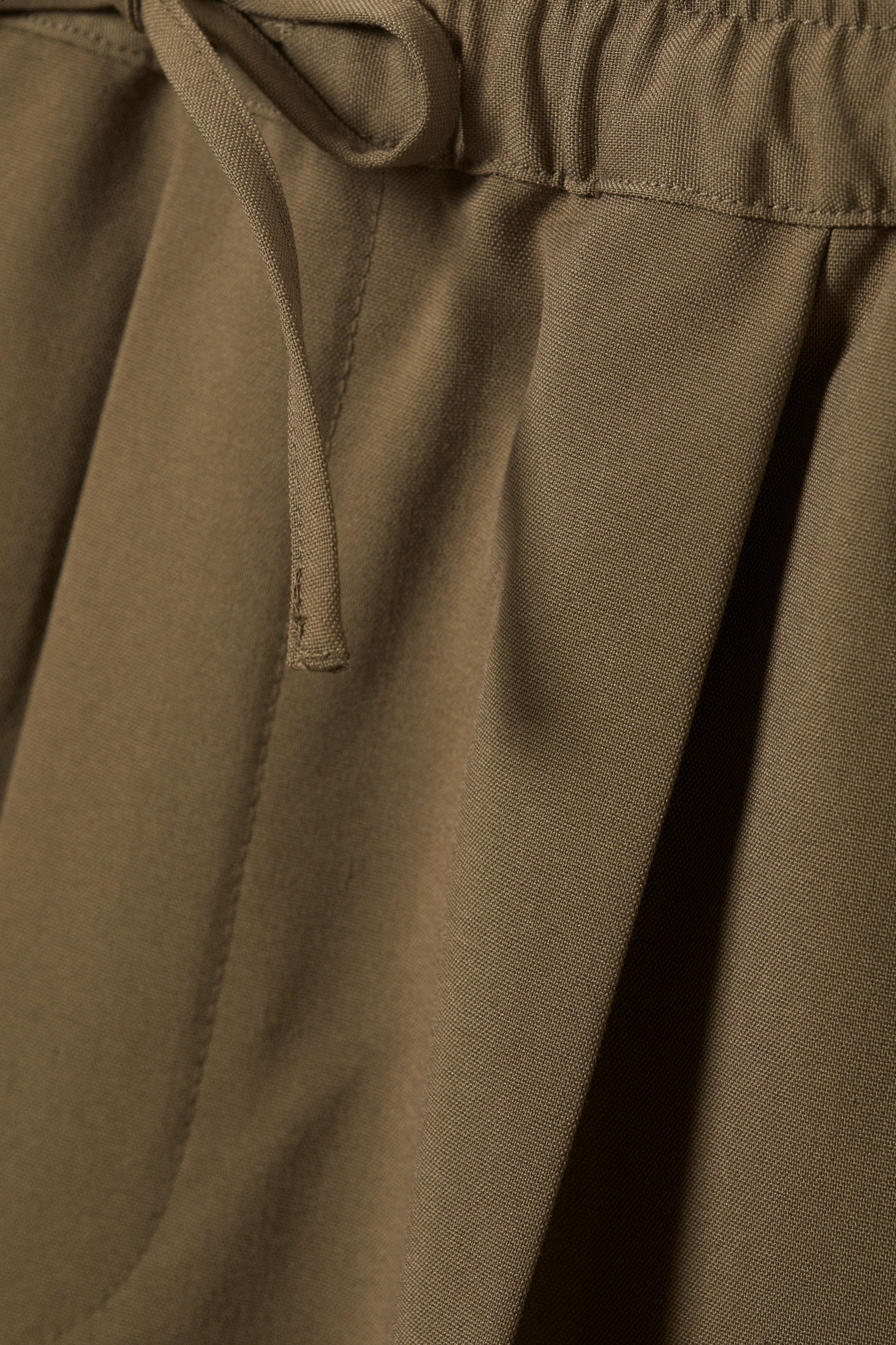 Beige - Oversized Suit Trousers - 8