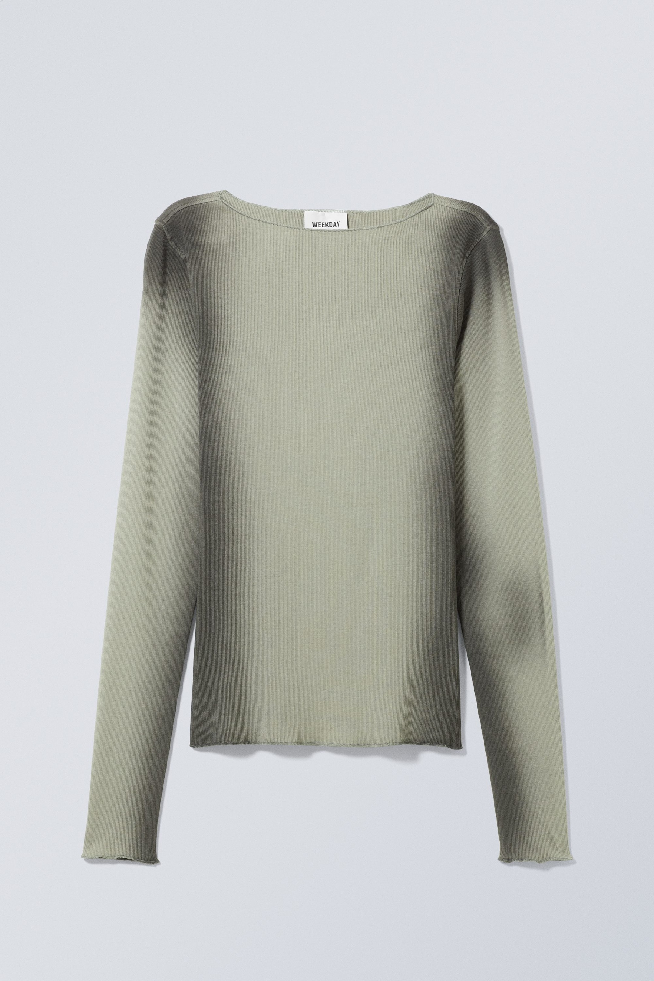 Grønn gradering - Hilma Washed Long Sleeve - 0