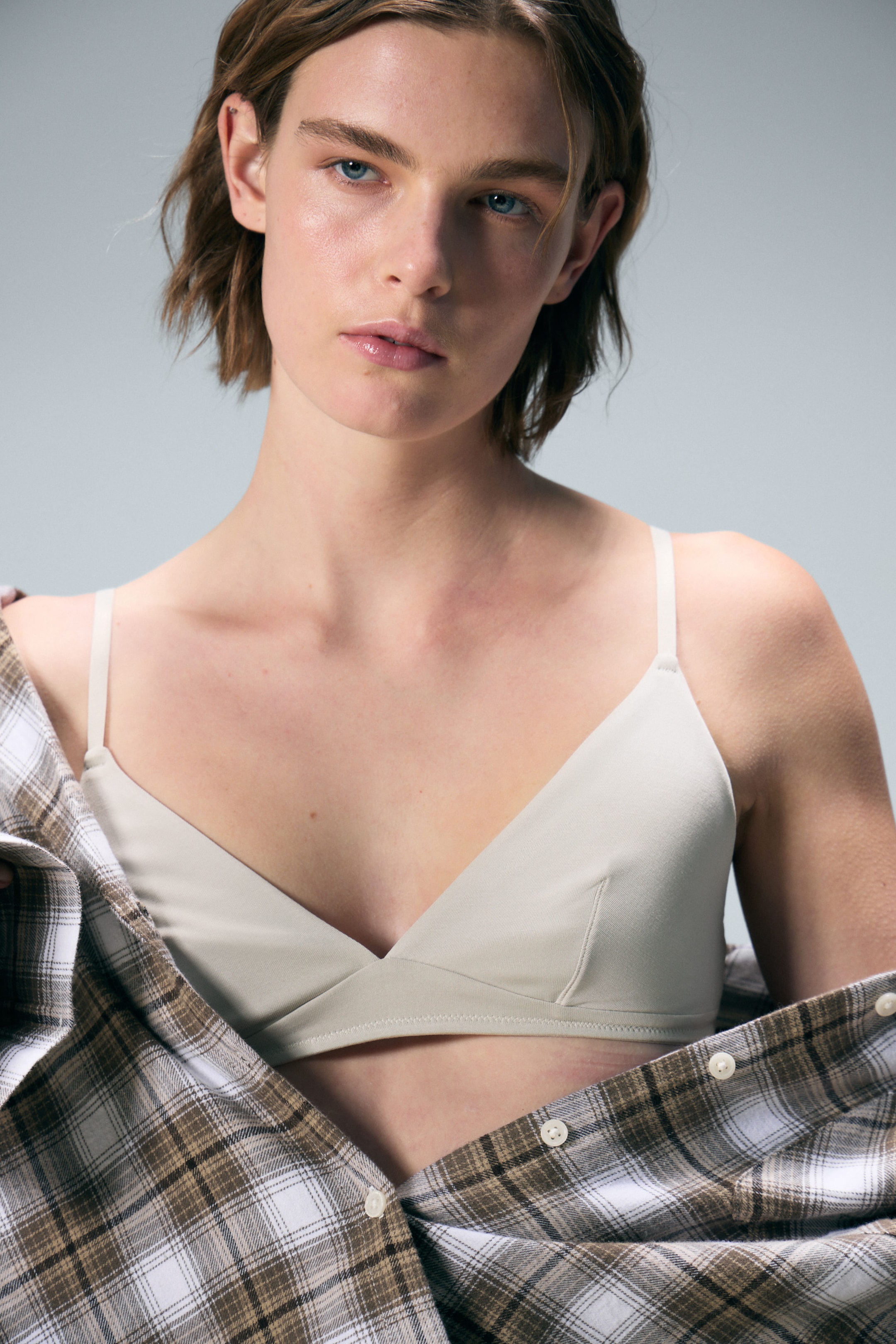 Washed Light Mole - Soft Padded Triangle Bra - 1