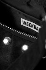 Black - Small Faux Leather Handbag - 5