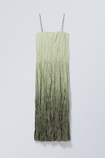 Grünes Ombre - Kleid in Knitteroptik Ina - 0