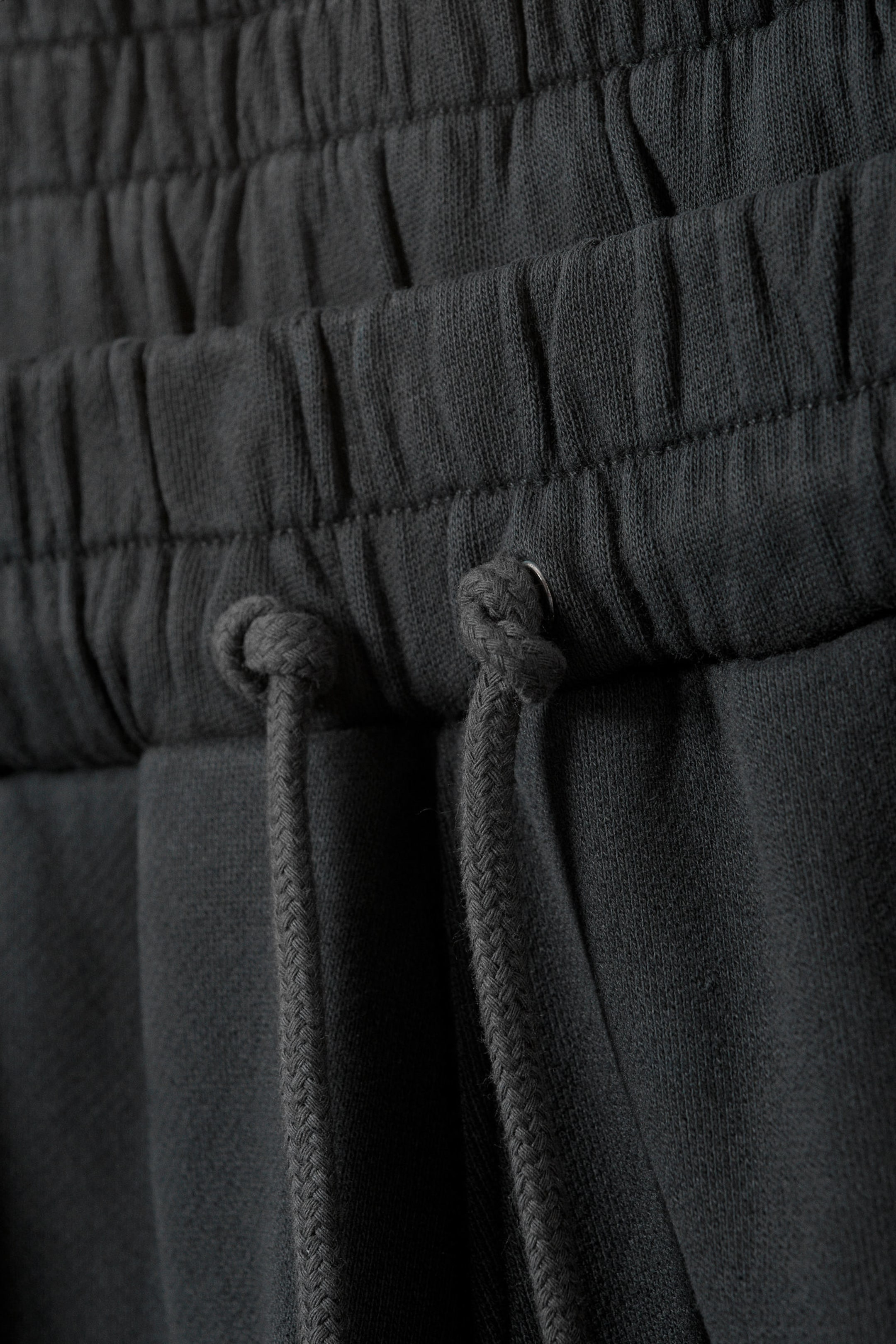 Black - Double-Layered Standard Sweatpants - 6