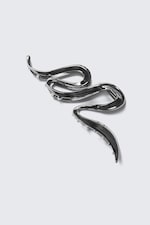 Silver - Wavy Hair Clip - 1