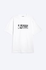 Weiß - "Tomorrow Is Today" - Entspanntes T-Shirt mit Grafikdruck - 3
