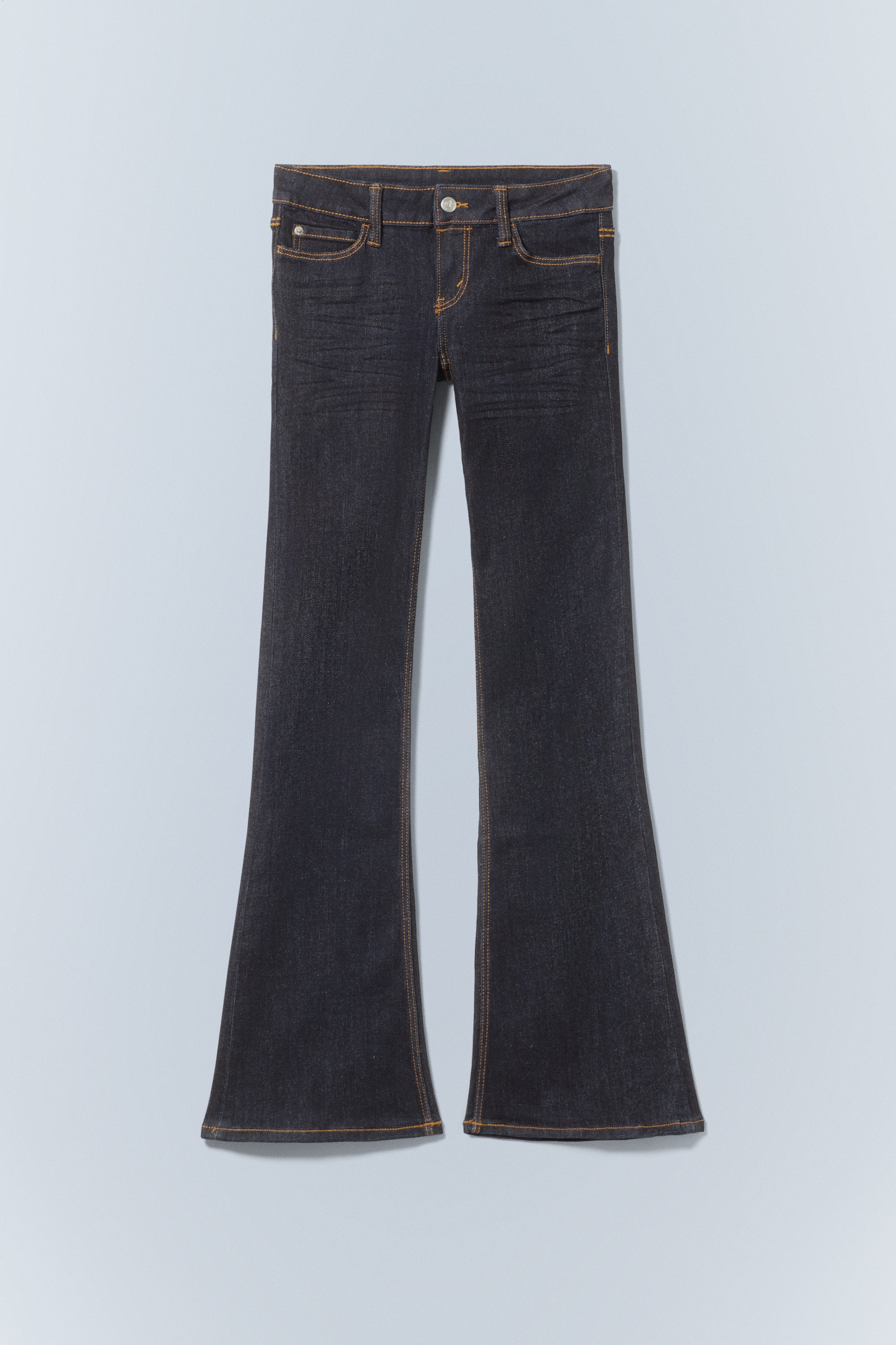 Délavage bleu - Jean bootcut skinny taille basse Booty Bei - 0