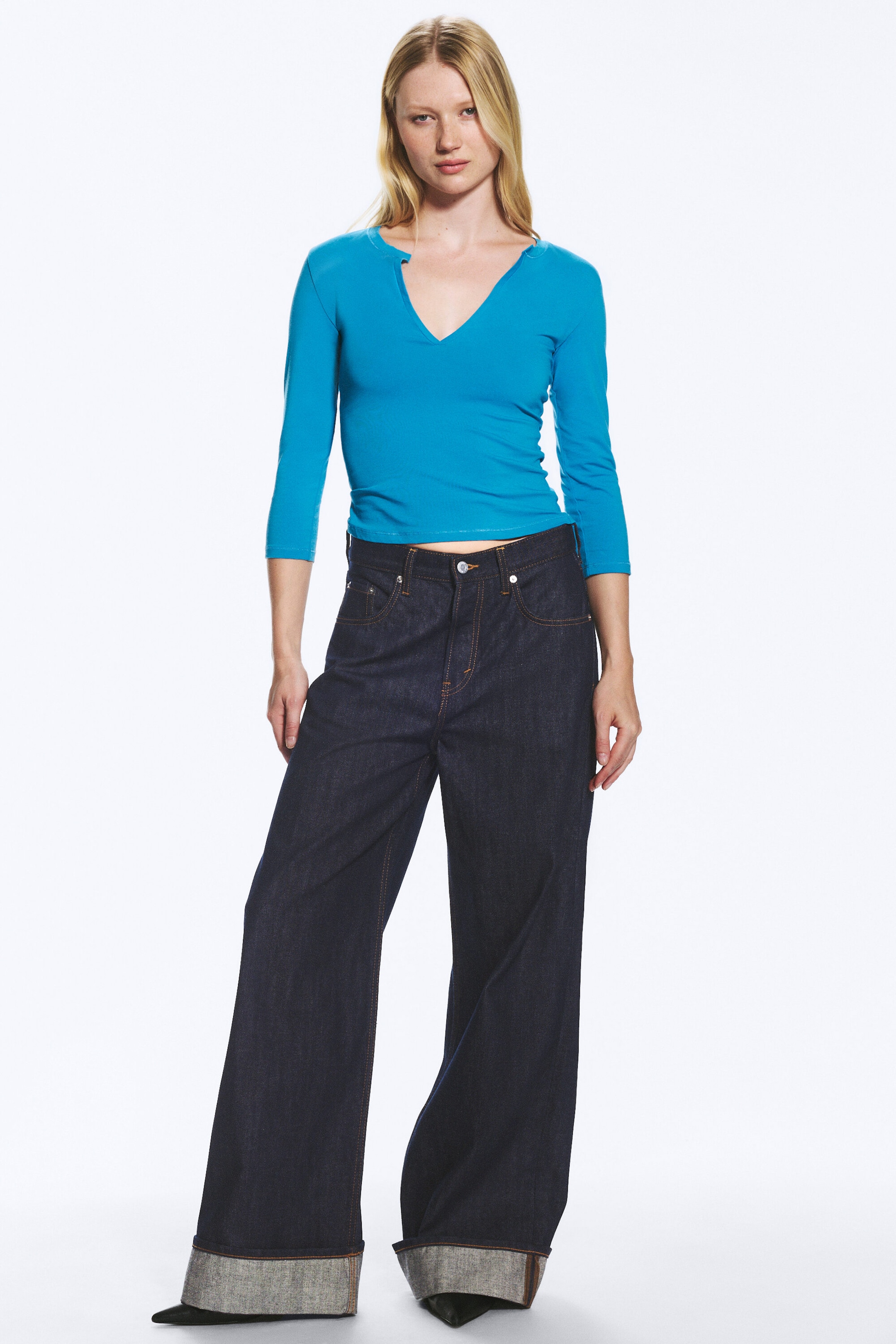 Blue Rinse – mørkeblå - SOLAR BRETTBAR JEANS MED REGULAR/LOOSE/WIDE PASSFORM, UNISEX - 2