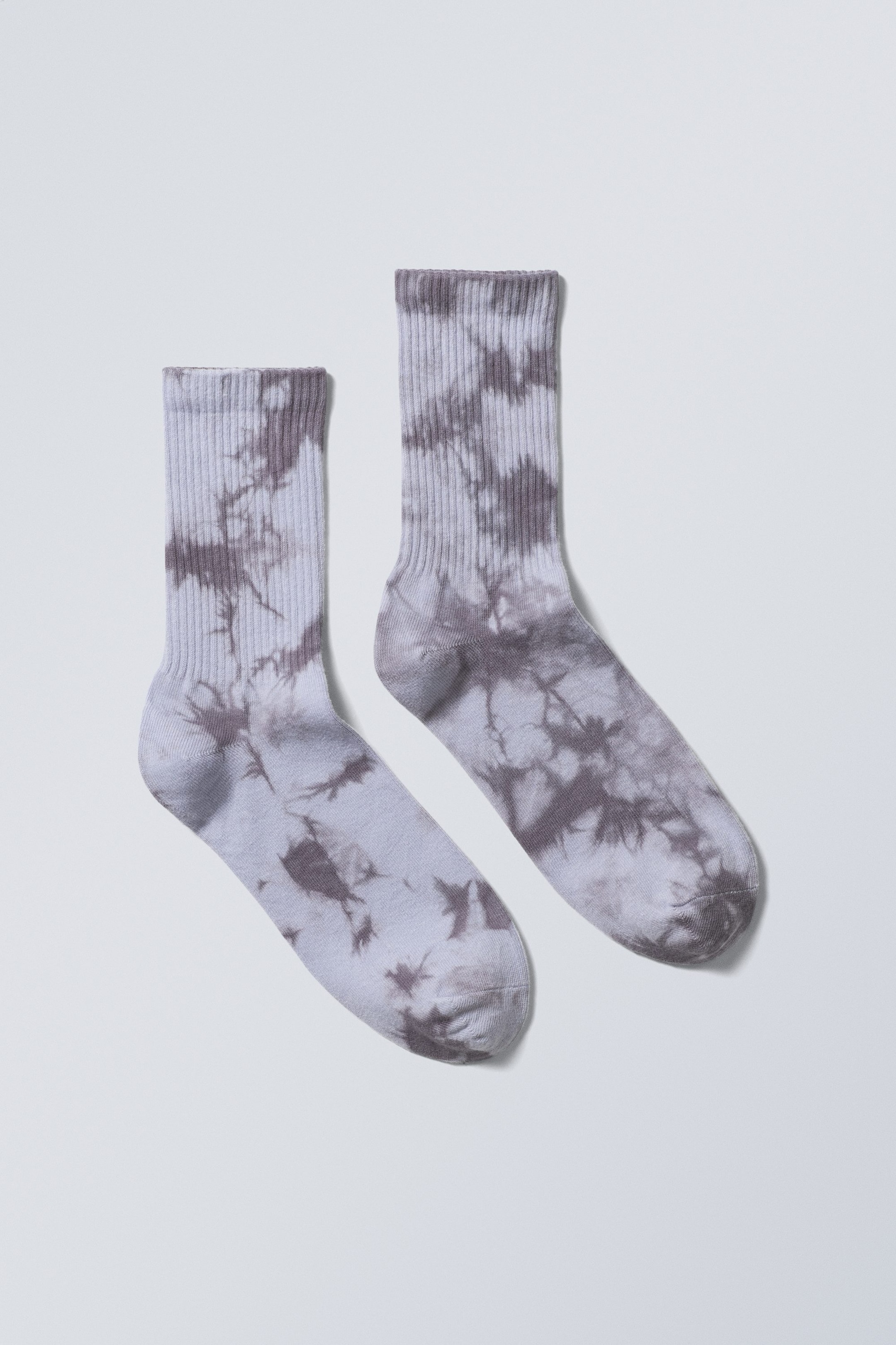 Purple Tie-Dye - Tie-Dye Sport Socks - 0