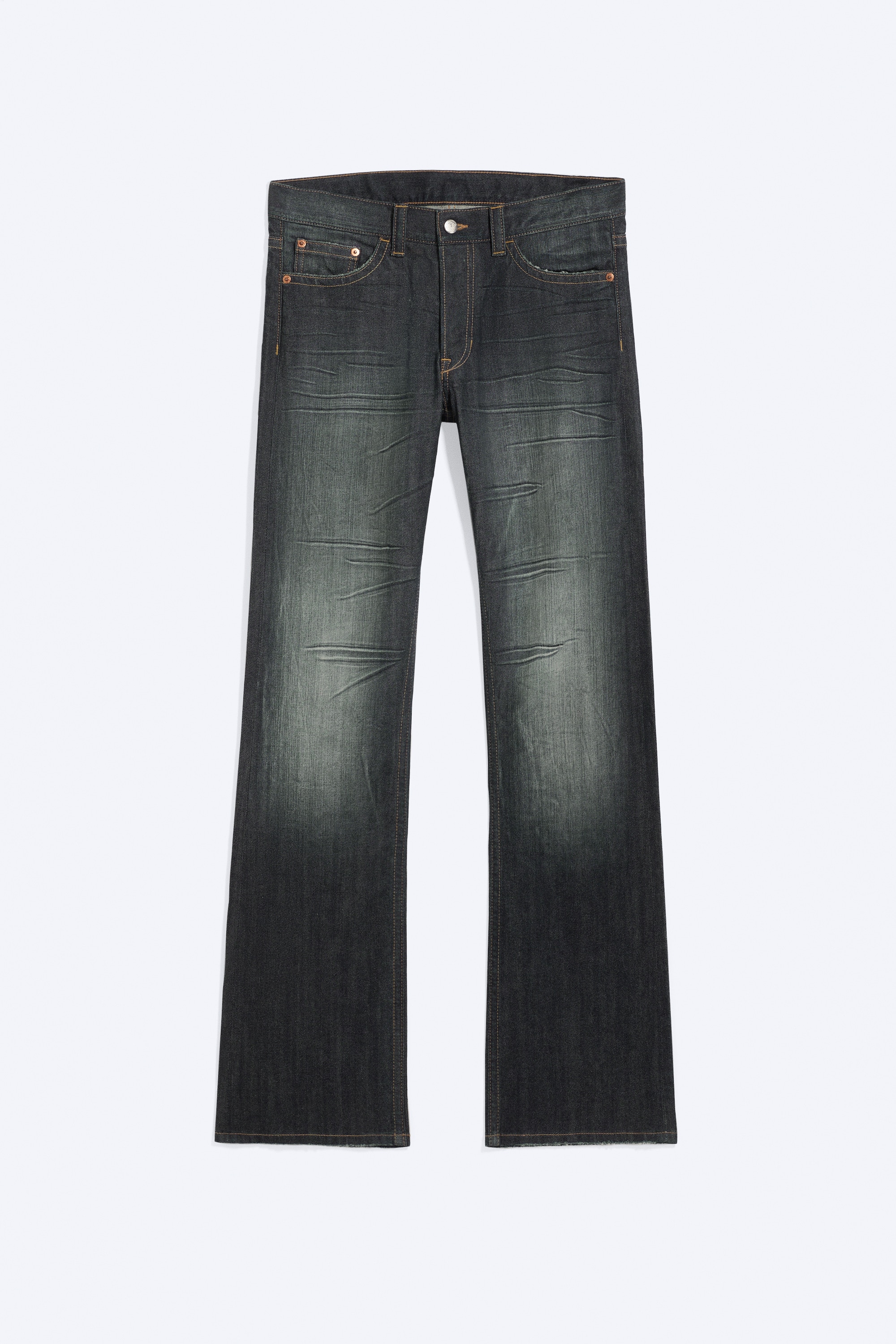 Struggle Low Waist Slim Bootcut Jeans - Blue Shadow - Dunkelblau