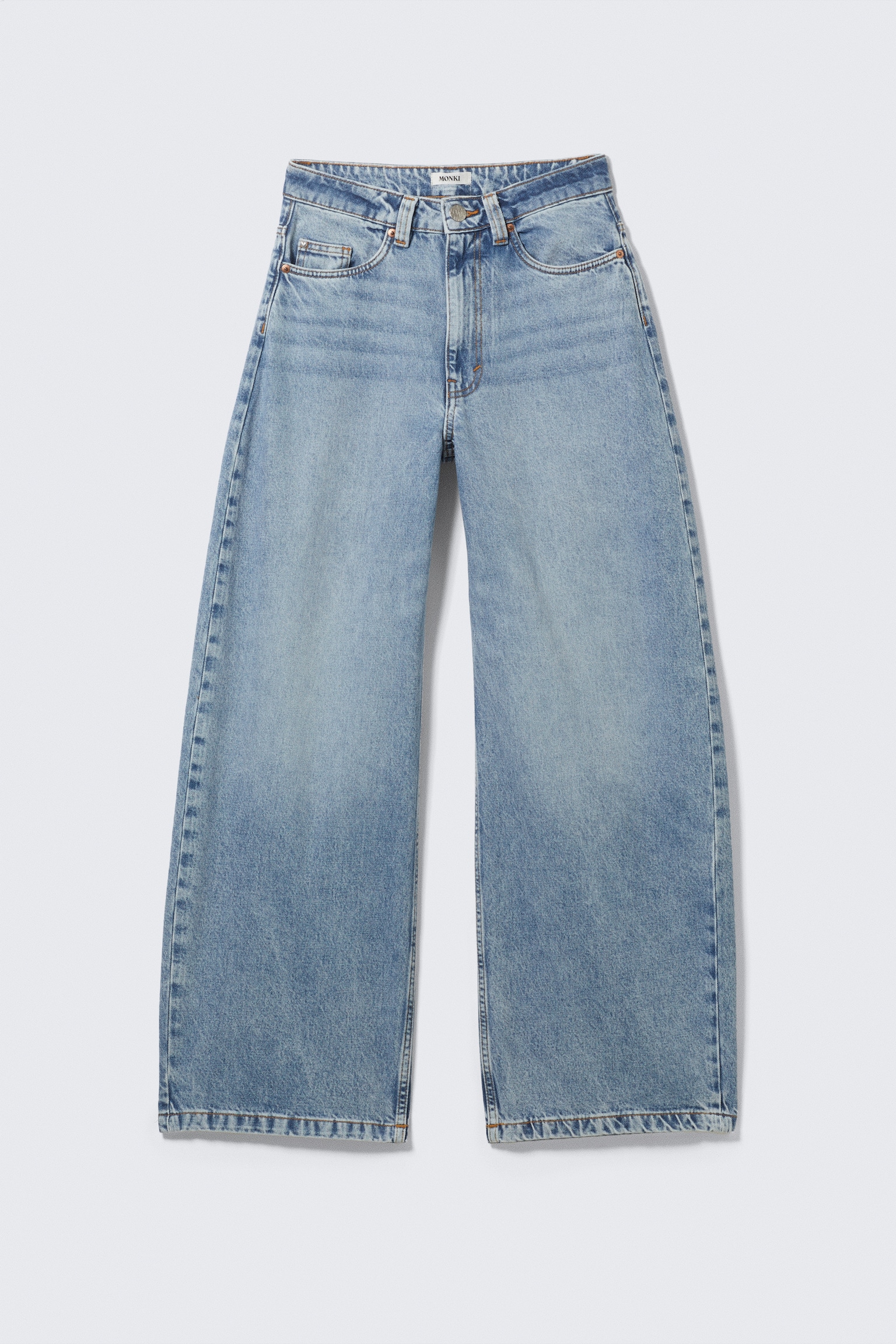 Fiera High Waisted Cocoon Leg Jeans - Fresh Blue - Ljusblå - 2