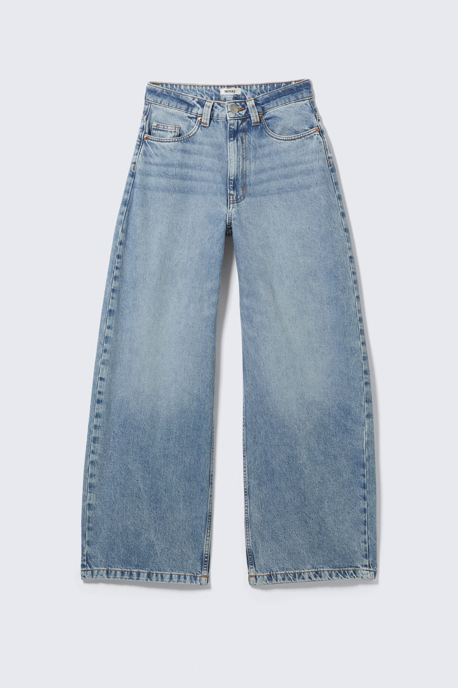 High Waisted Barrel Leg Jeans