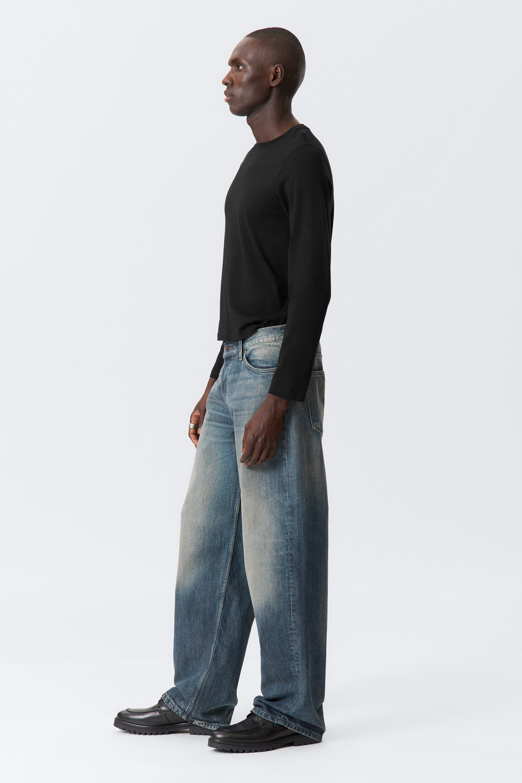 Baltic Blue - Dunkelblau - Sphere Low Waist Loose Straight Leg Jeans - 5