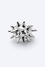 Grå Silver - Skulptural Spiked ring - 0