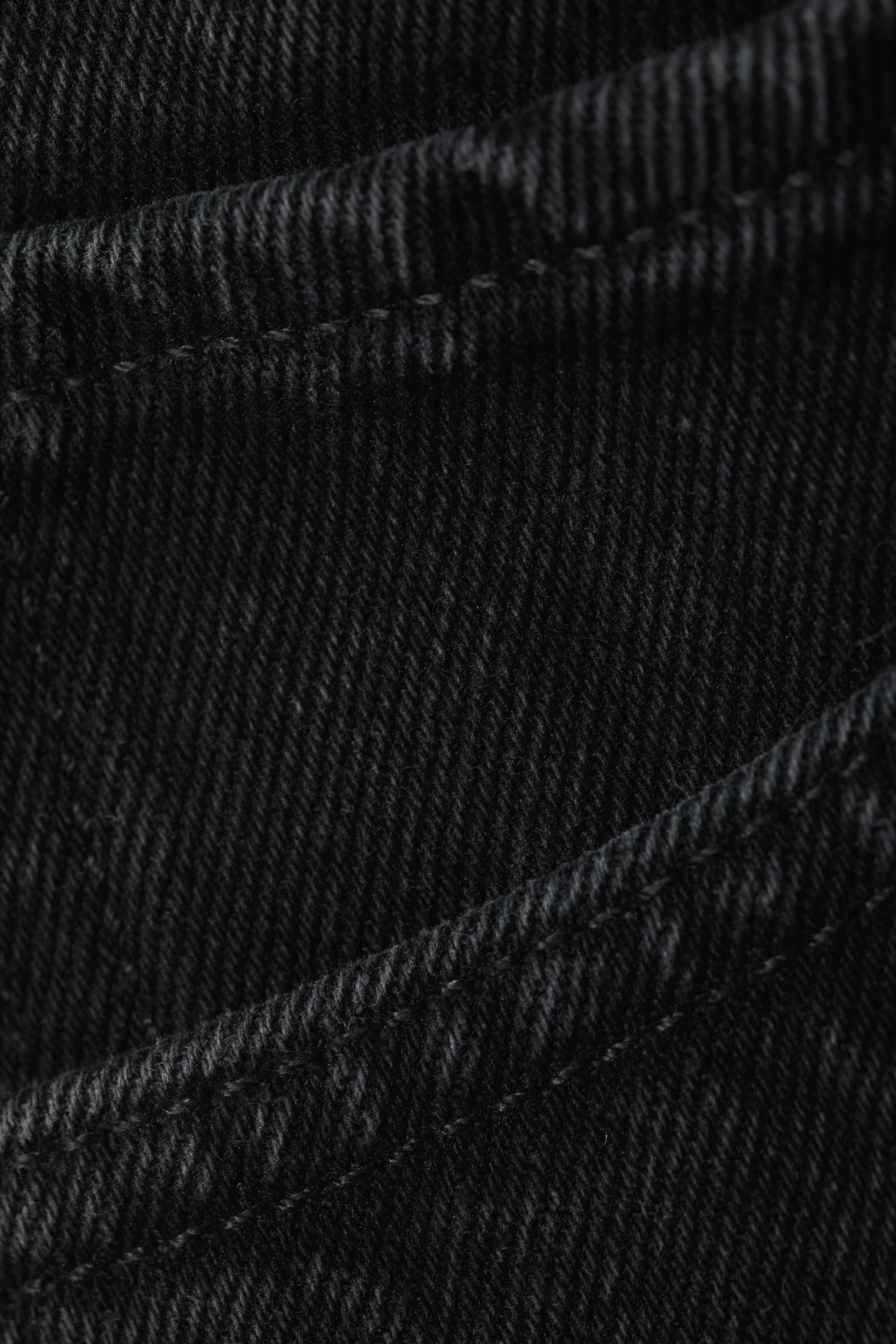 Tuned Black - Black - Barrel Relaxed Tapered Leg Jeans - 6