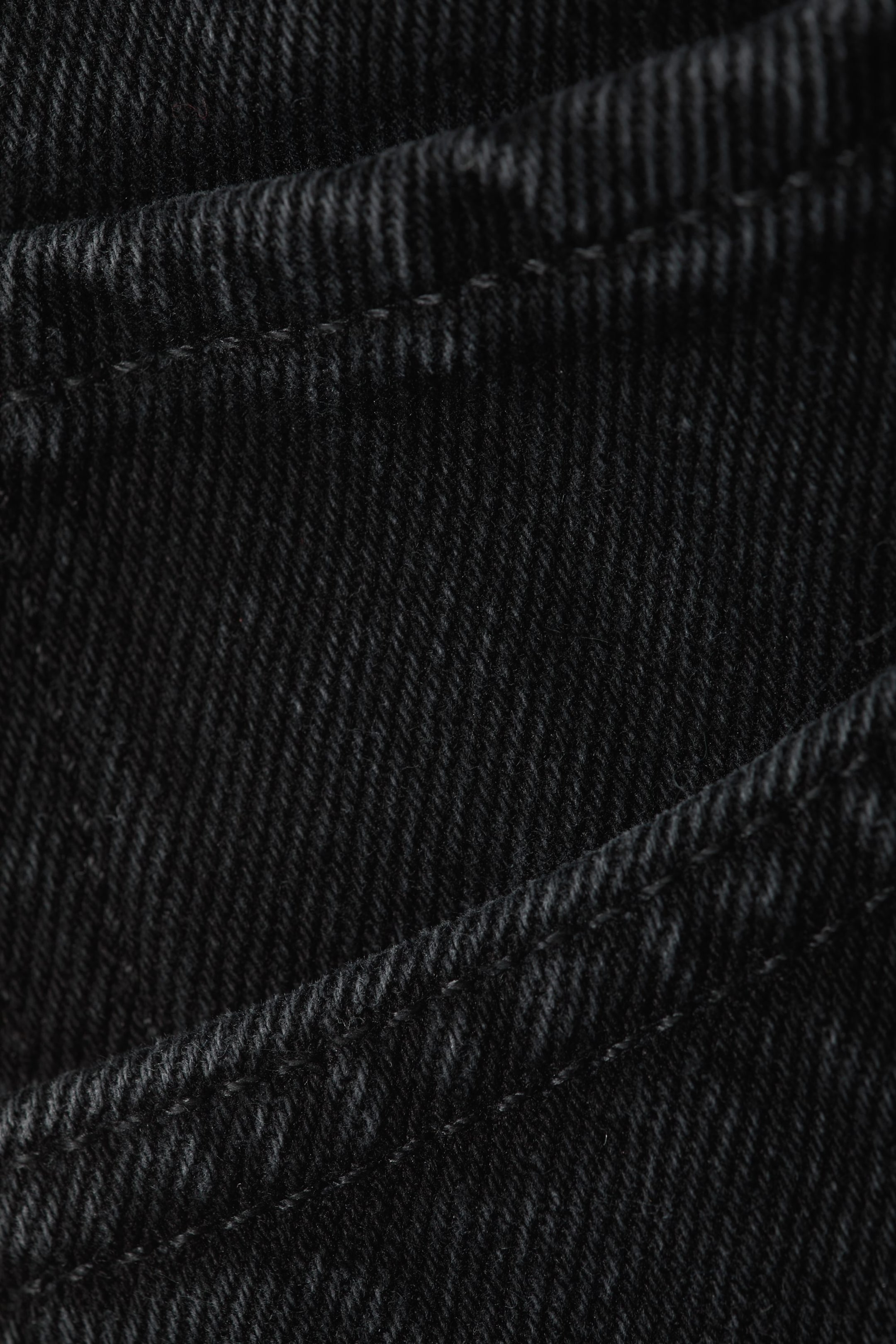 Tuned Black - Black - Barrel Relaxed Tapered Jeans - 1