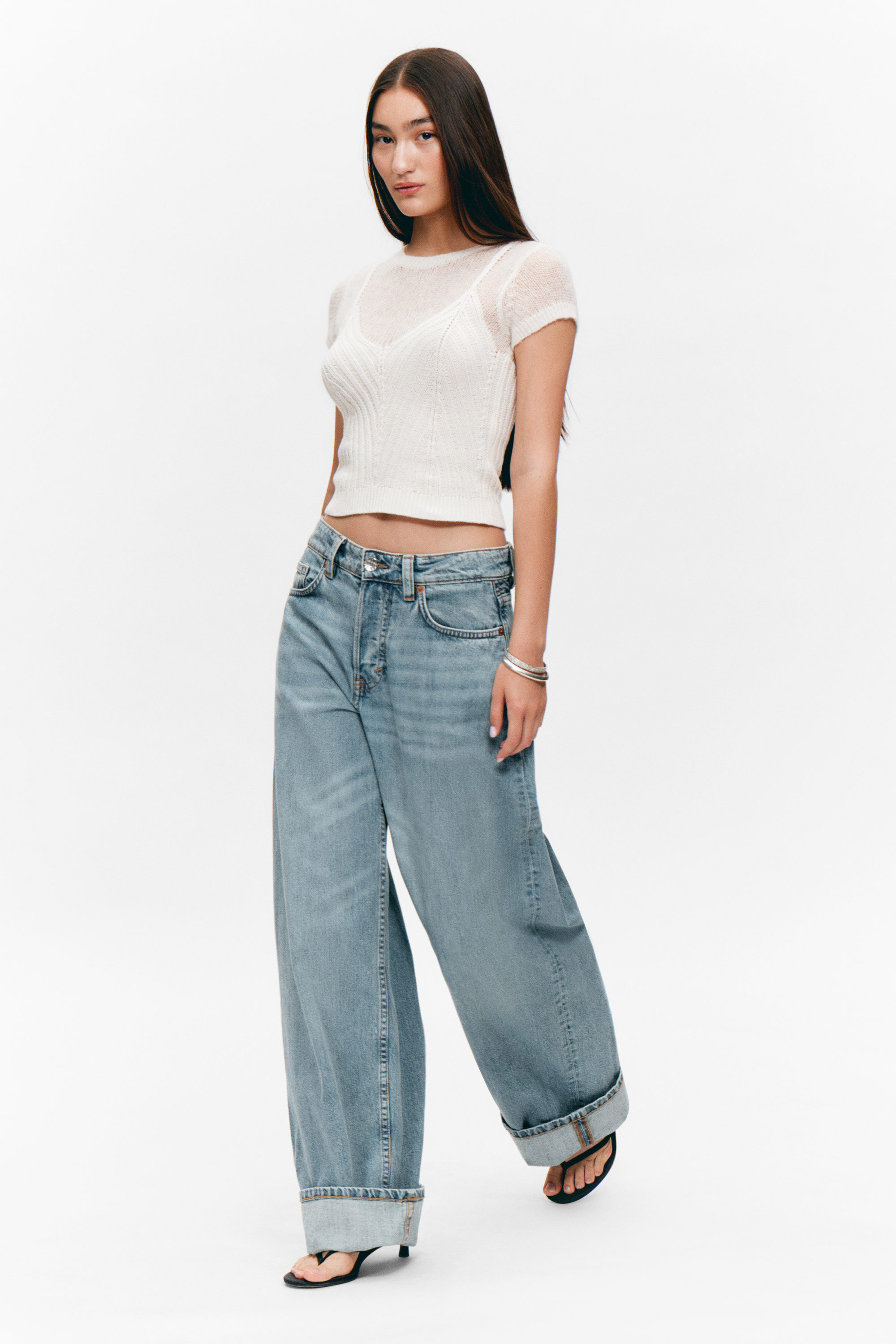 Chaos Blue - Light Blue - Peggy Low Rise Loose Baggy Leg Jeans - 2