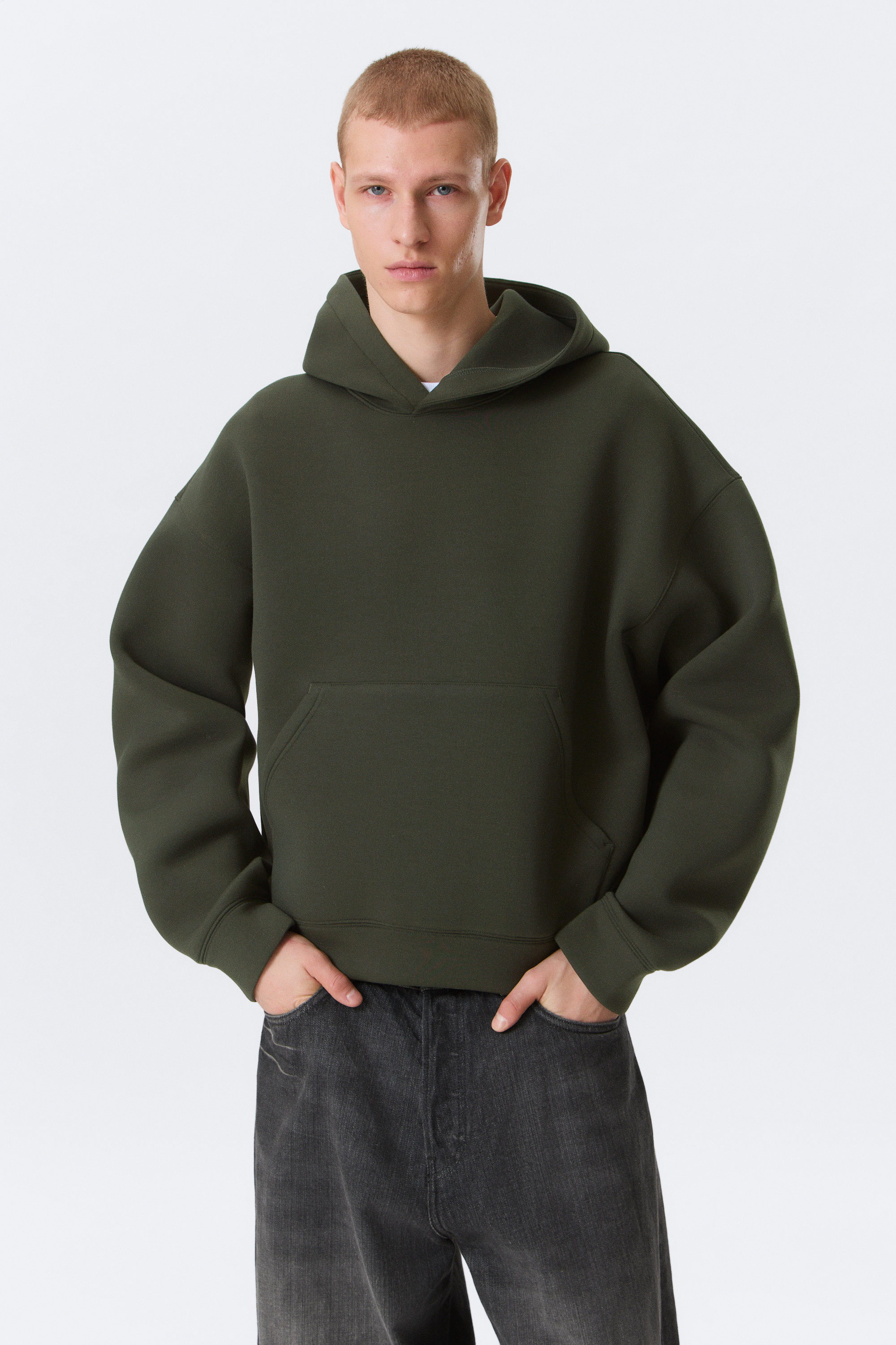 Dark Green - Simon Scuba Hoodie - 2