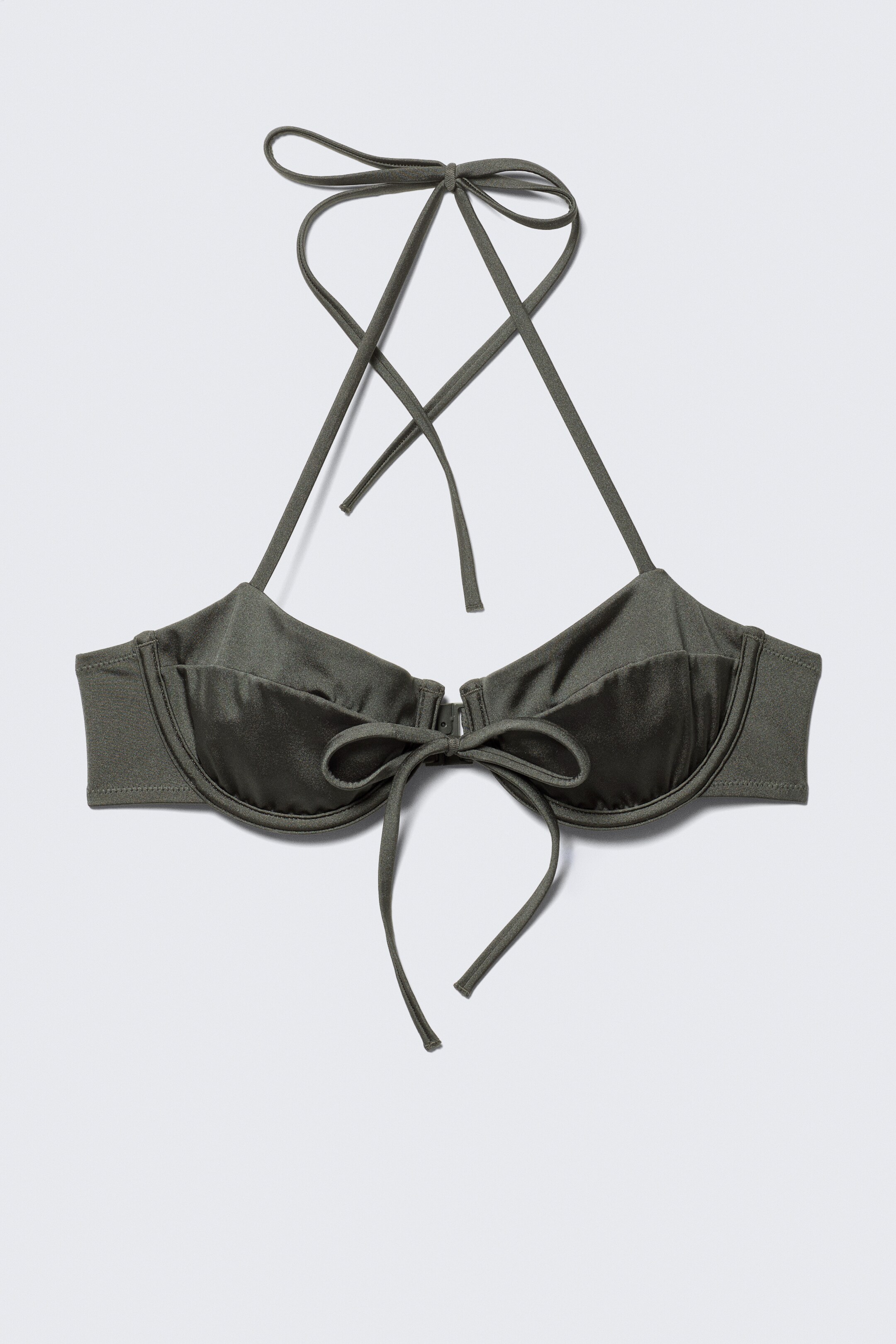 Zobacz większy obraz: Góra od kostiumu z ramiączkami - Ciemnoszary Shimmer - ONA | H&M PL 2