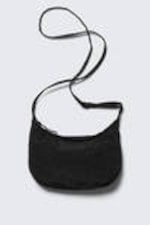 Black - Lightweight Adjustable Nylon Crossbody Bag - 0