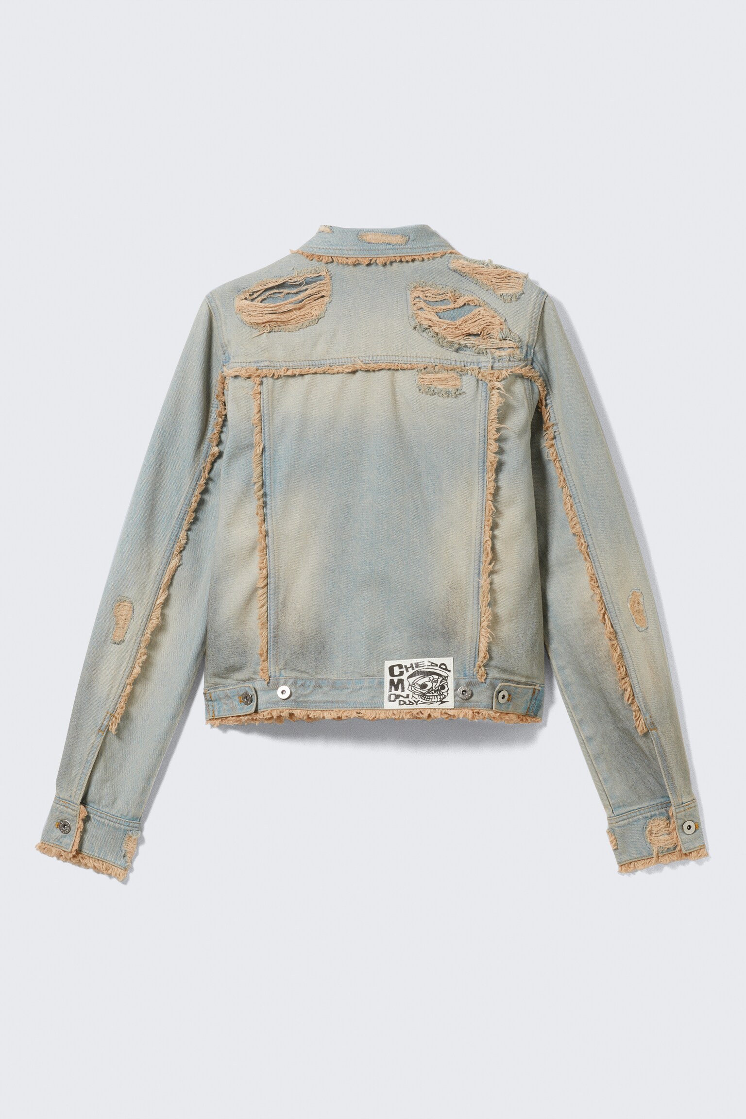 CM x LB Looser Pink Rip Unisex Jacket - Light Blue - Pink Rip - 4