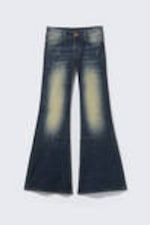 Canyon Blue - Dark Blue - Flare Low Waist Flared Skinny Jeans - 4