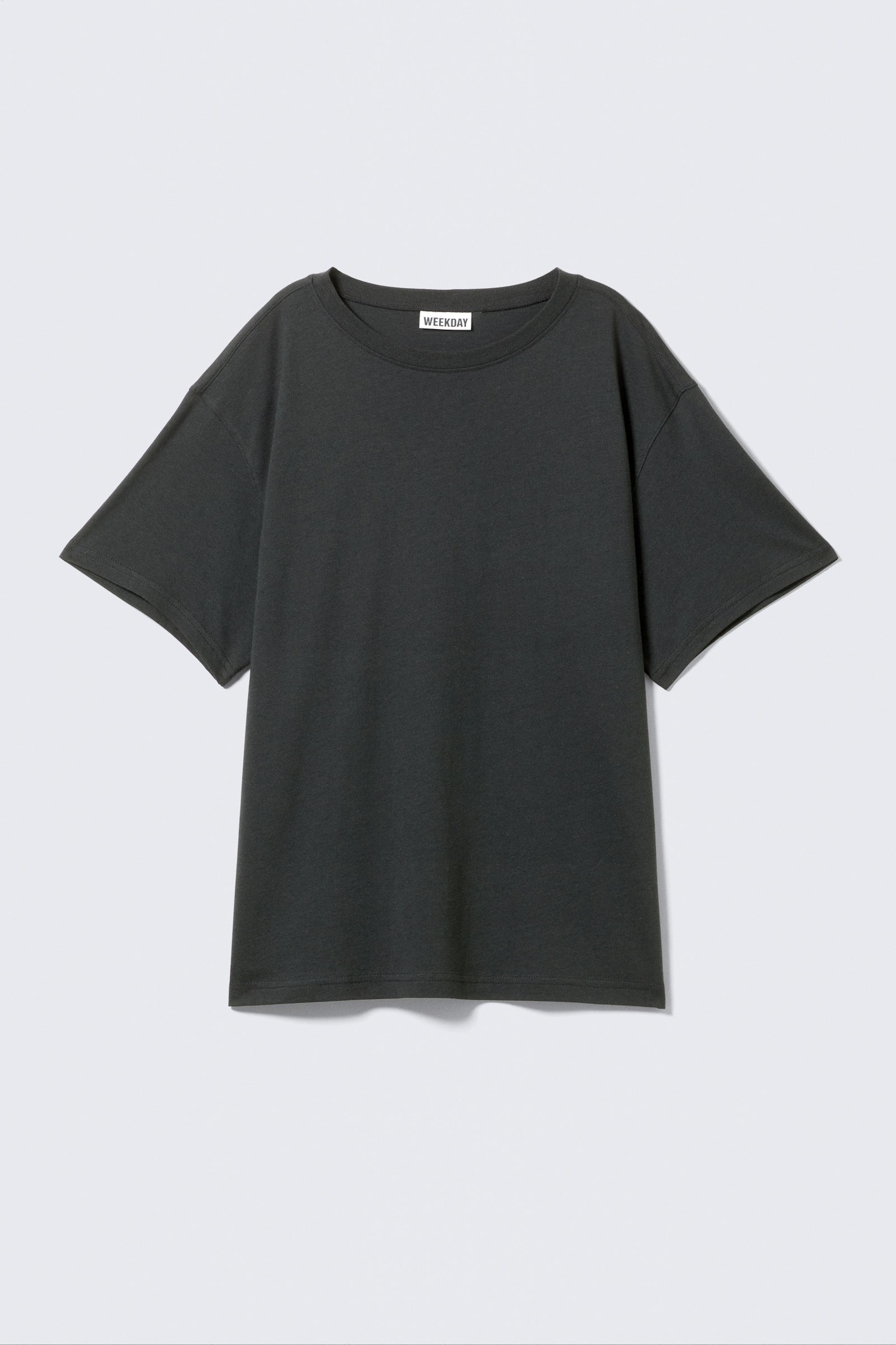 Dunkelgrau - Weiches Oversized-T-Shirt - 3