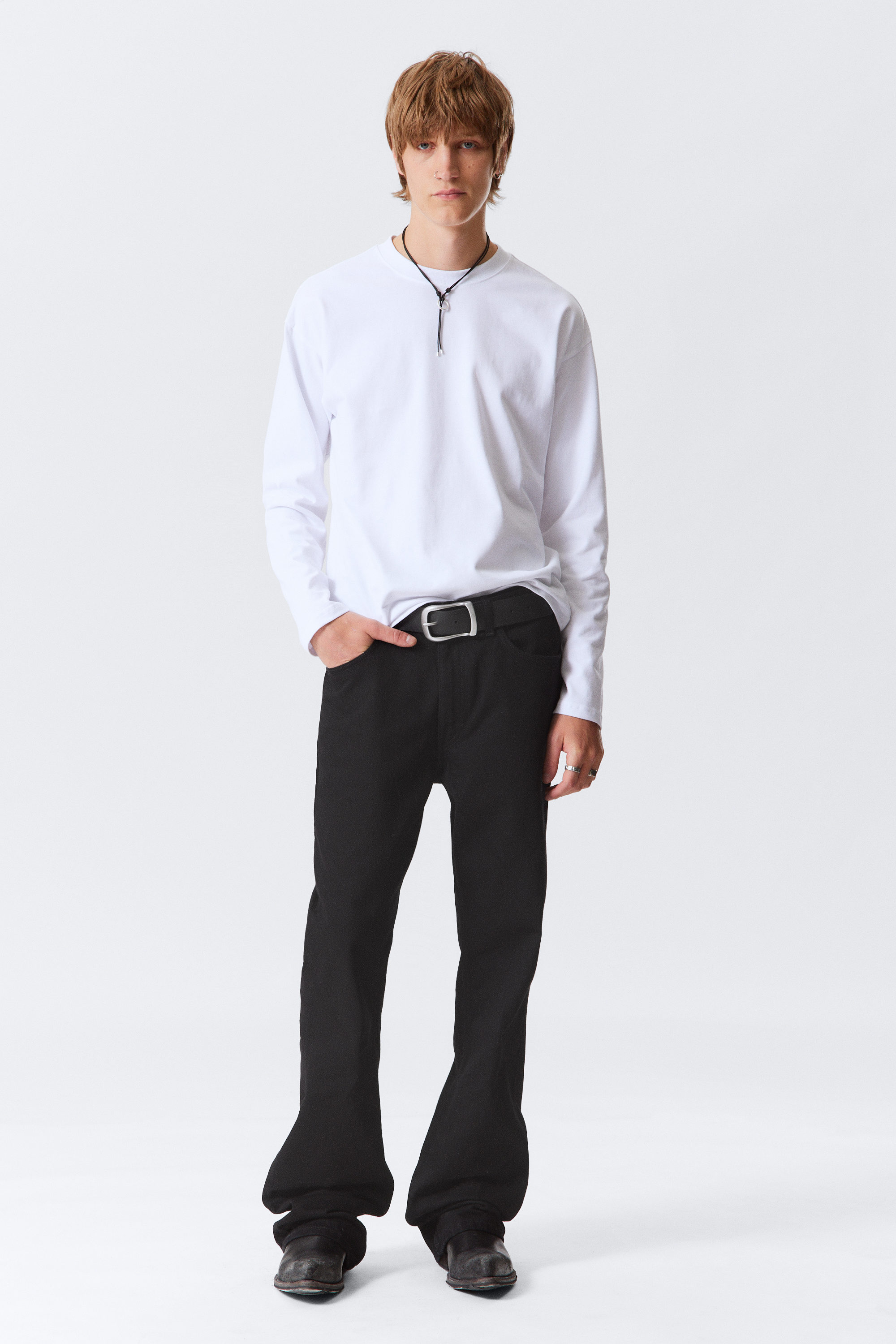 Black Rinse - Schwarz - Mercury Relaxed Bootcut Leg Jeans - 1
