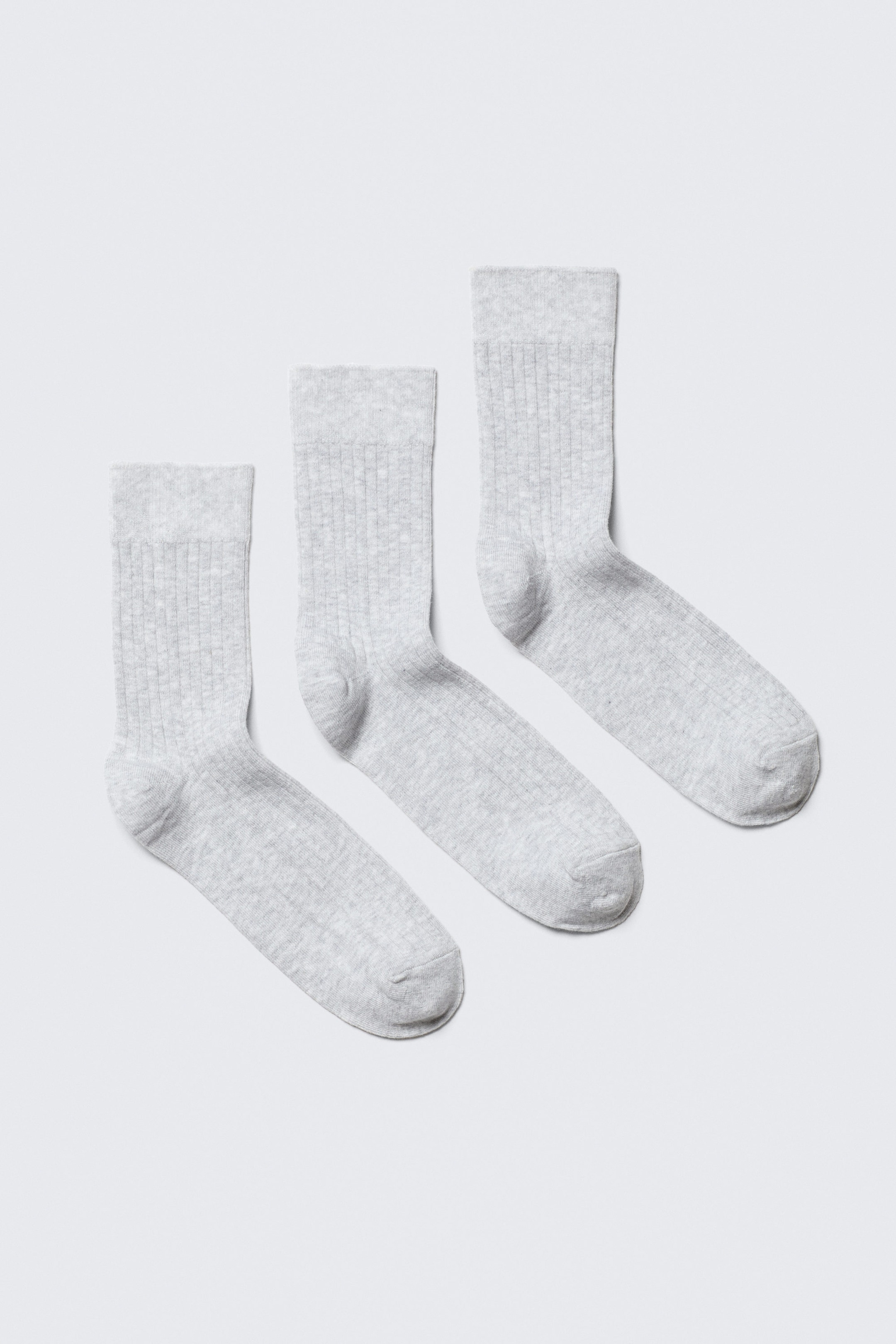 Grey Melange - 3-pack Selma Socks
