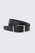 Black - Leather Belt - 0