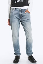 Blue Horses - Medium Blue - Orion rett slim-fit-jeans med mellomhøyt liv - 1
