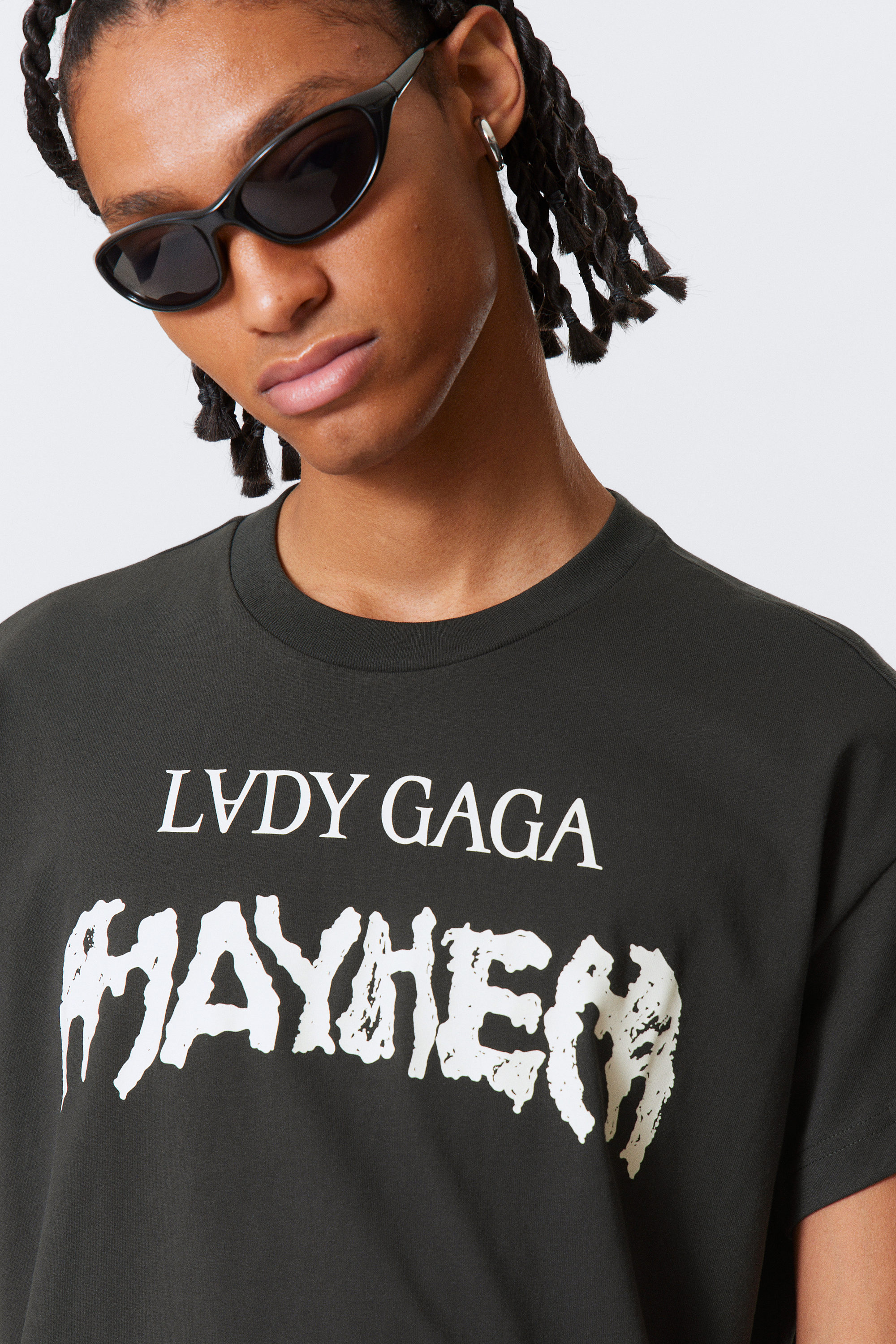 Off-black - Gaga Short-Sleeved T-Shirt - 1