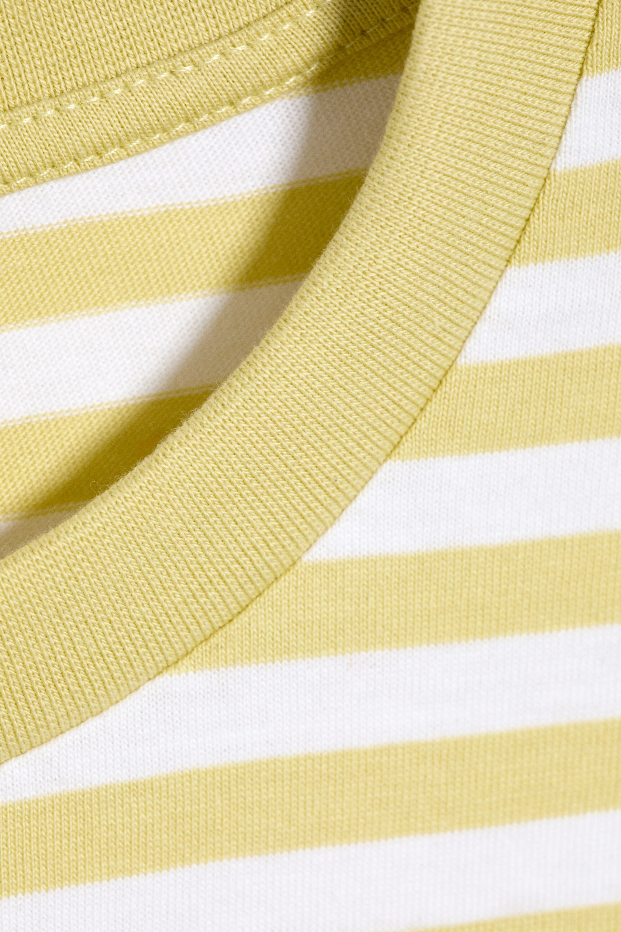 Gestreiftes Dusty Yellow - Longsleeve-Shirt aus Baumwolle - 4