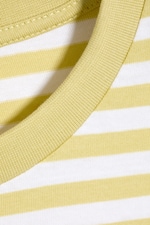 Gestreiftes Dusty Yellow - Longsleeve-Shirt aus Baumwolle - 4