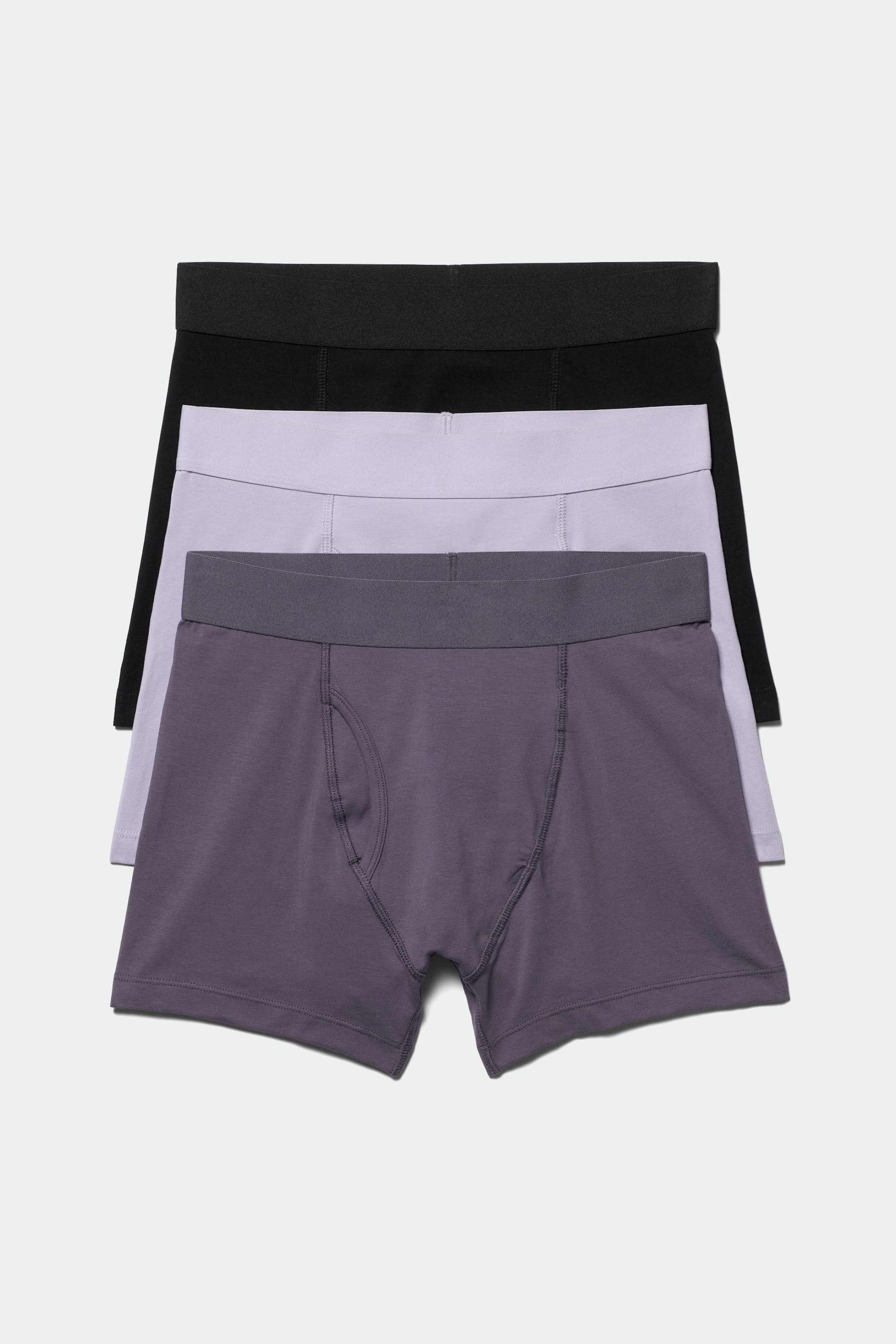 Lilac mix black - Lot de 3 boxers - 0