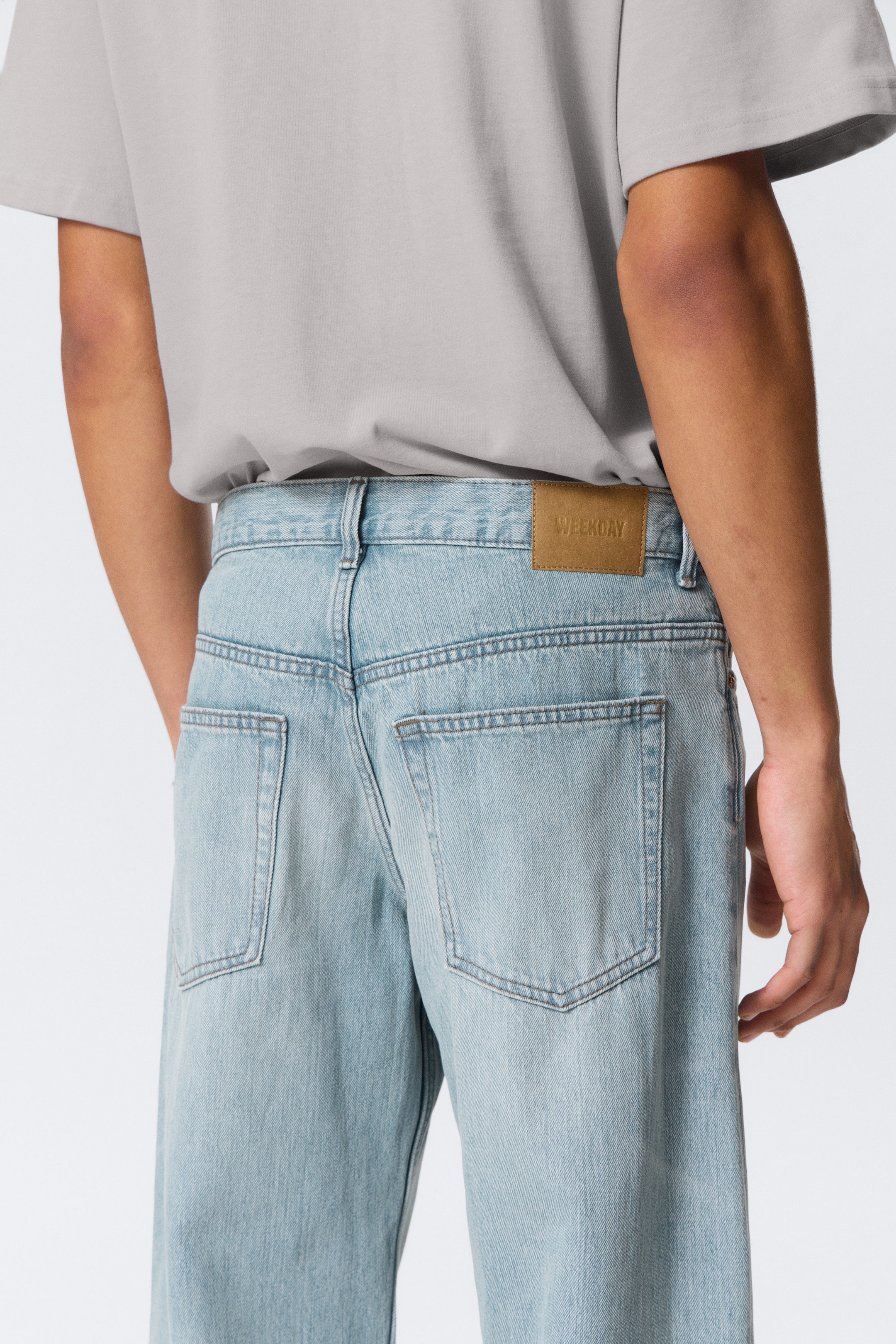 Aeon Blue - Light Blue - Sphere Low Rise Loose Straight Leg Jeans - 4