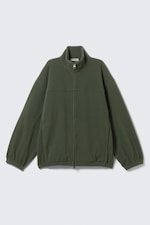 Dark Green - Fleece Zip Jacket - 3