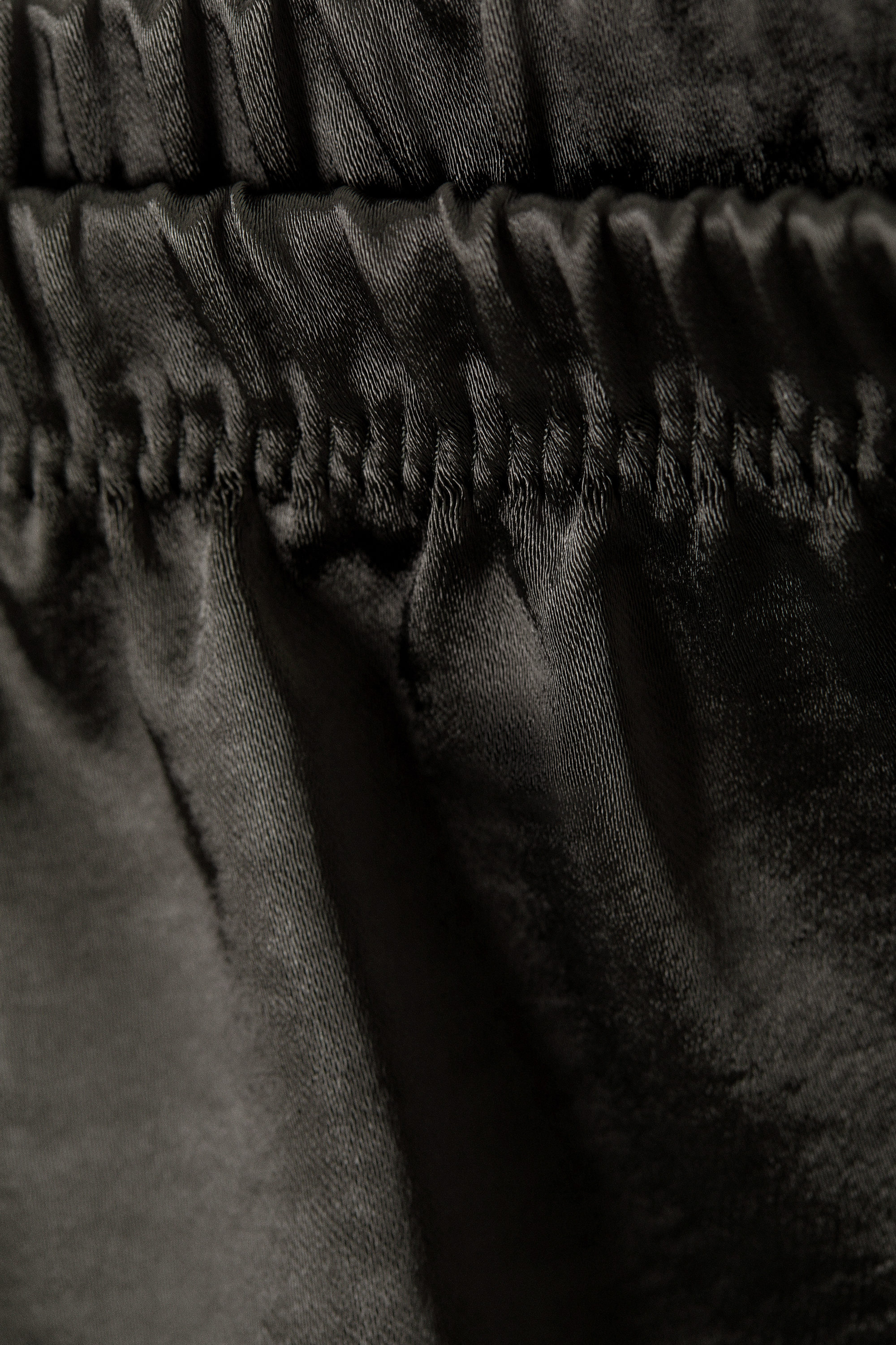 Gewaschenes Dunkelgrau - Pyjama-Boxershorts aus gewaschenem Satin - 4