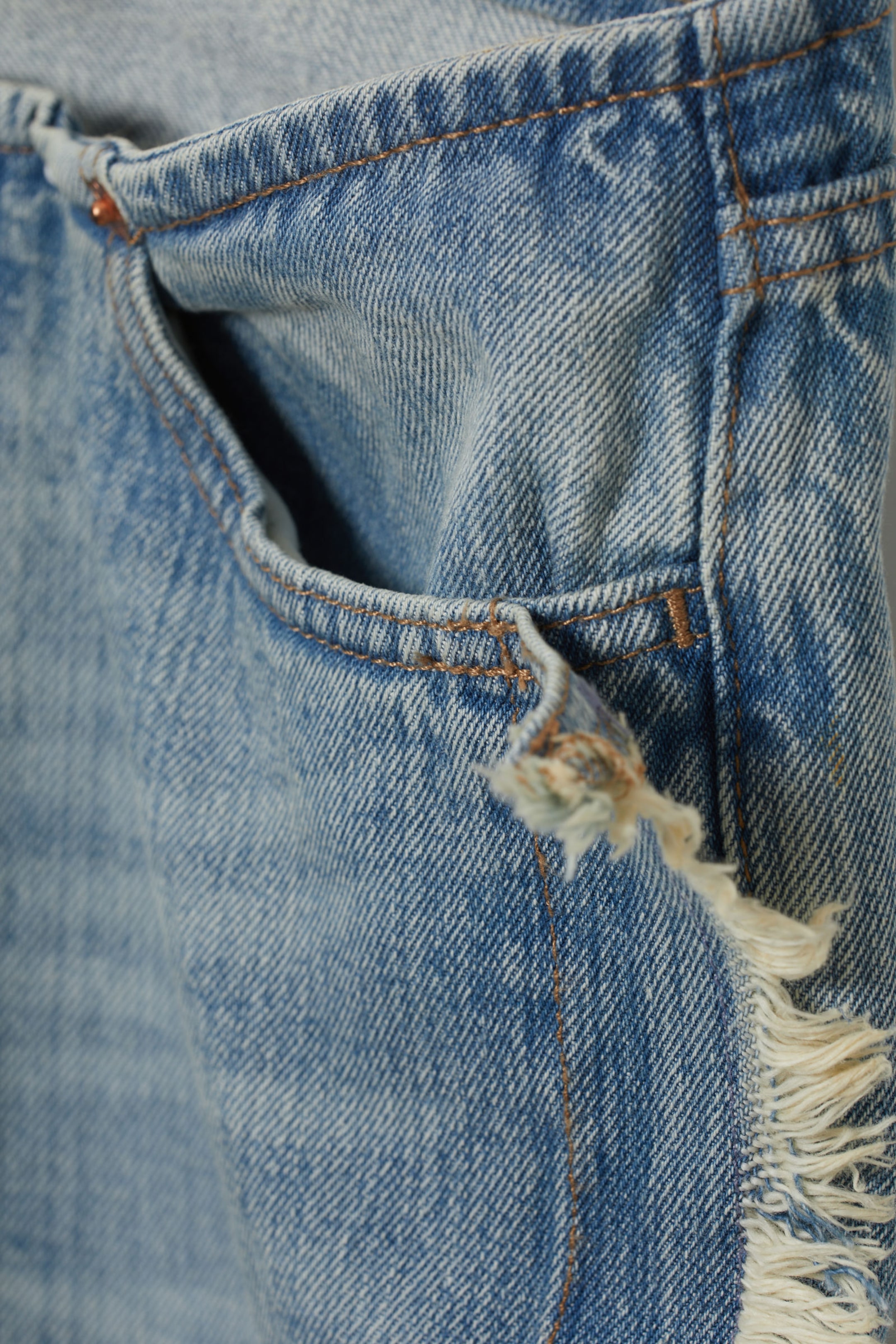 Aeon Blå - Nova smala bootcut fransade jeans - 1