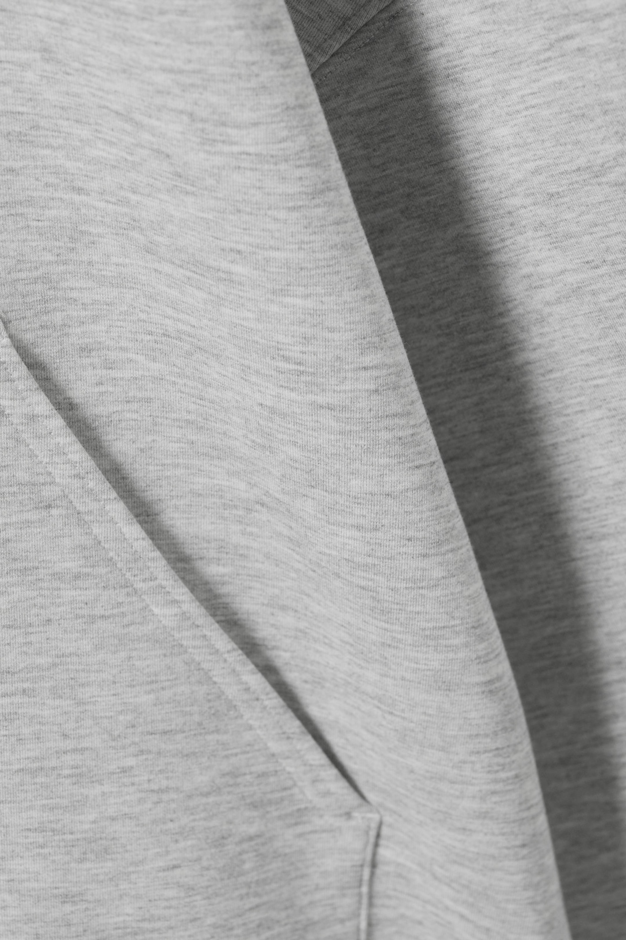 Light Grey - Oversized Scuba Hoodie - 5