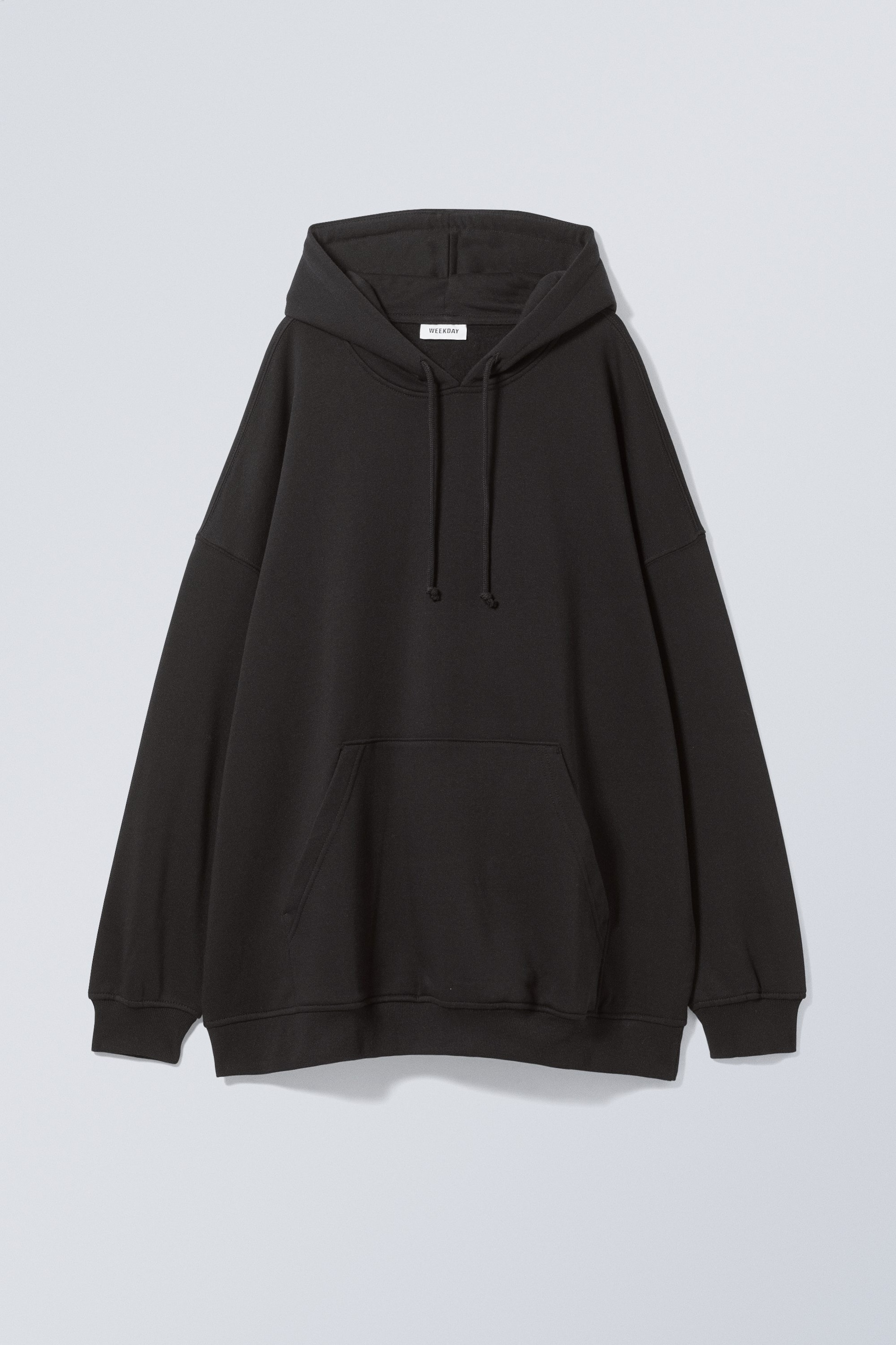 Schwarz - Super-Oversized-Kapuzenpullover - 0