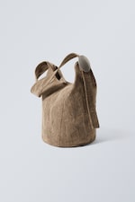 Washed Beige - Canvas Bucket Bag - 1