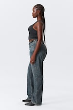 Second Blue - Medium Blue - Resolute Curve High Waisted Regular Straight Jeans - 2
