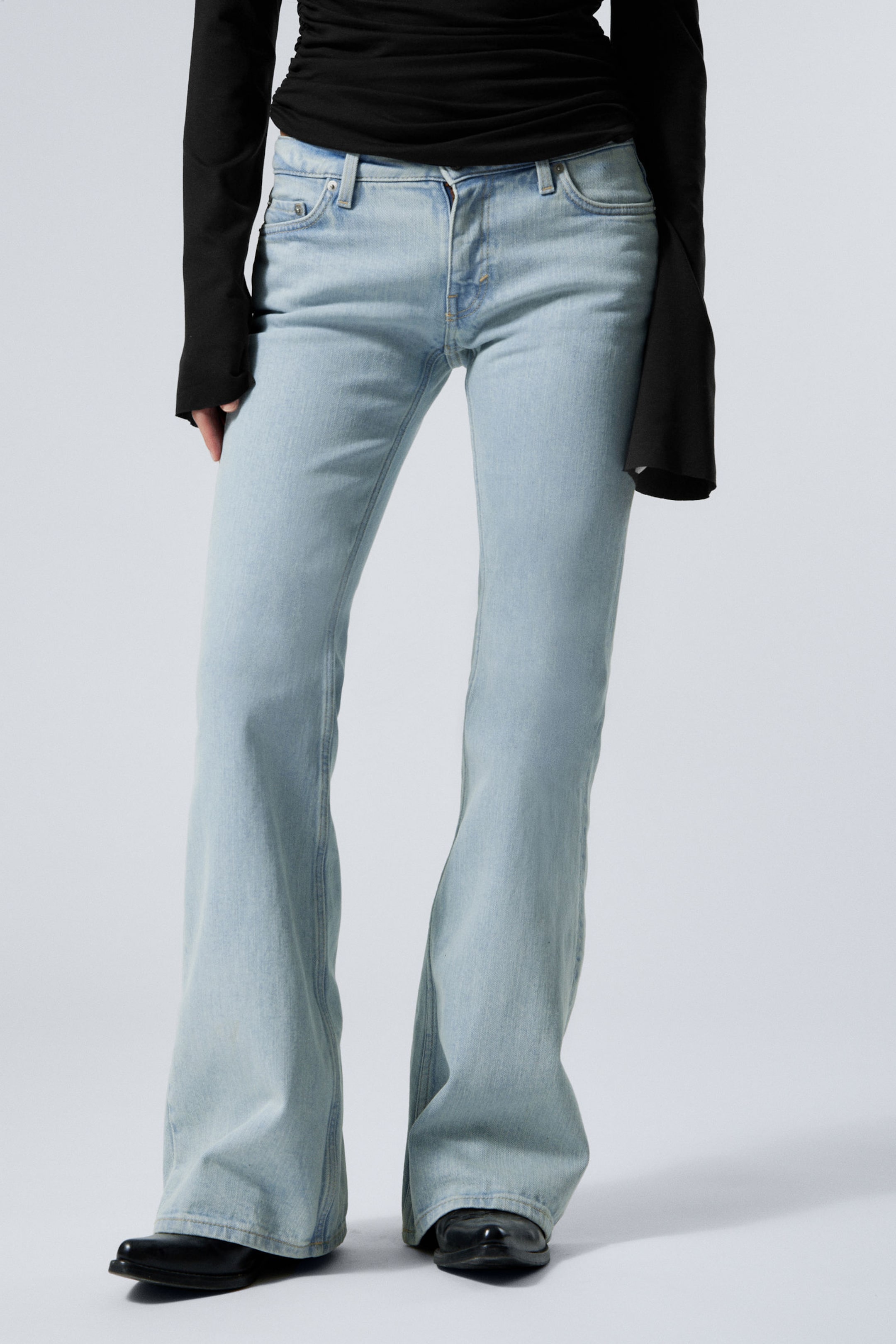 #8898AC - Flame Low Rise Slim Flared Leg Jeans - 2