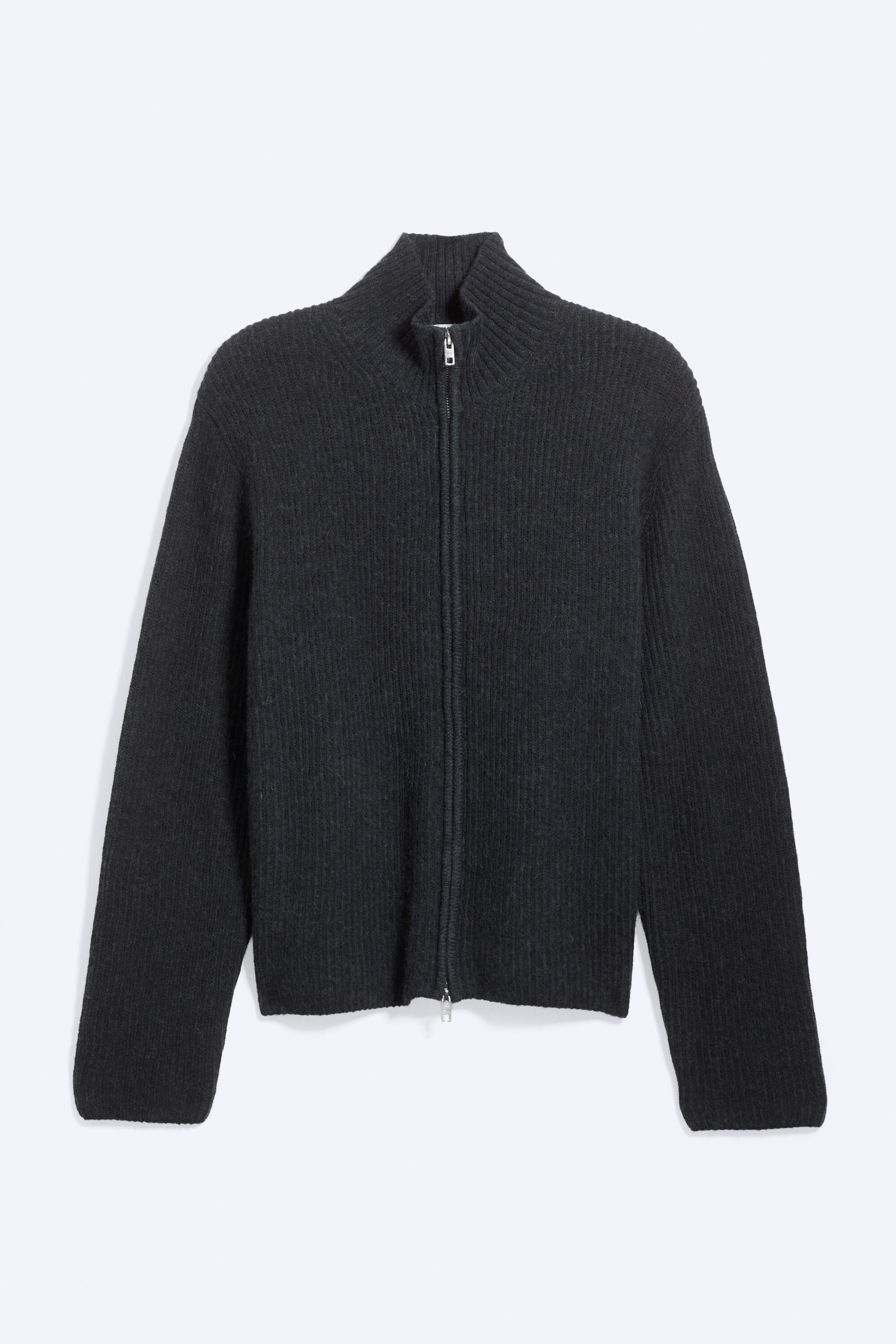 Dark Blue - Relaxed wool-blend cardigan - 4